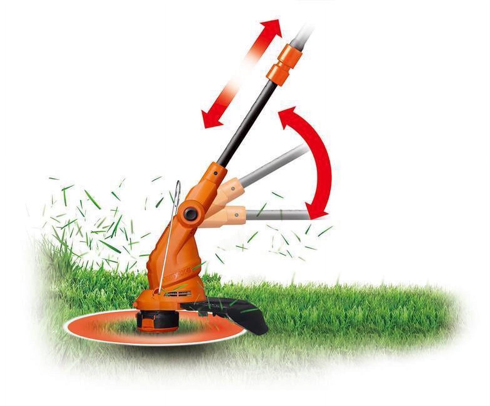 Worx WG119 Electric String Trimmer and Edger (Orange, 15 in) hrgo6