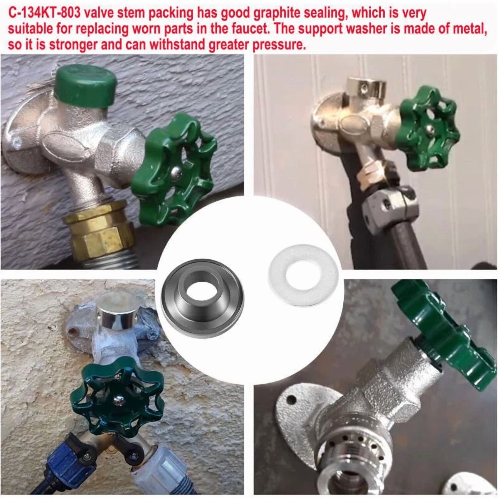 VAULT C-134Kt-803 Faucet Stem Packing Kit for Prier Wall Hydrants (1 Pack) maxr1