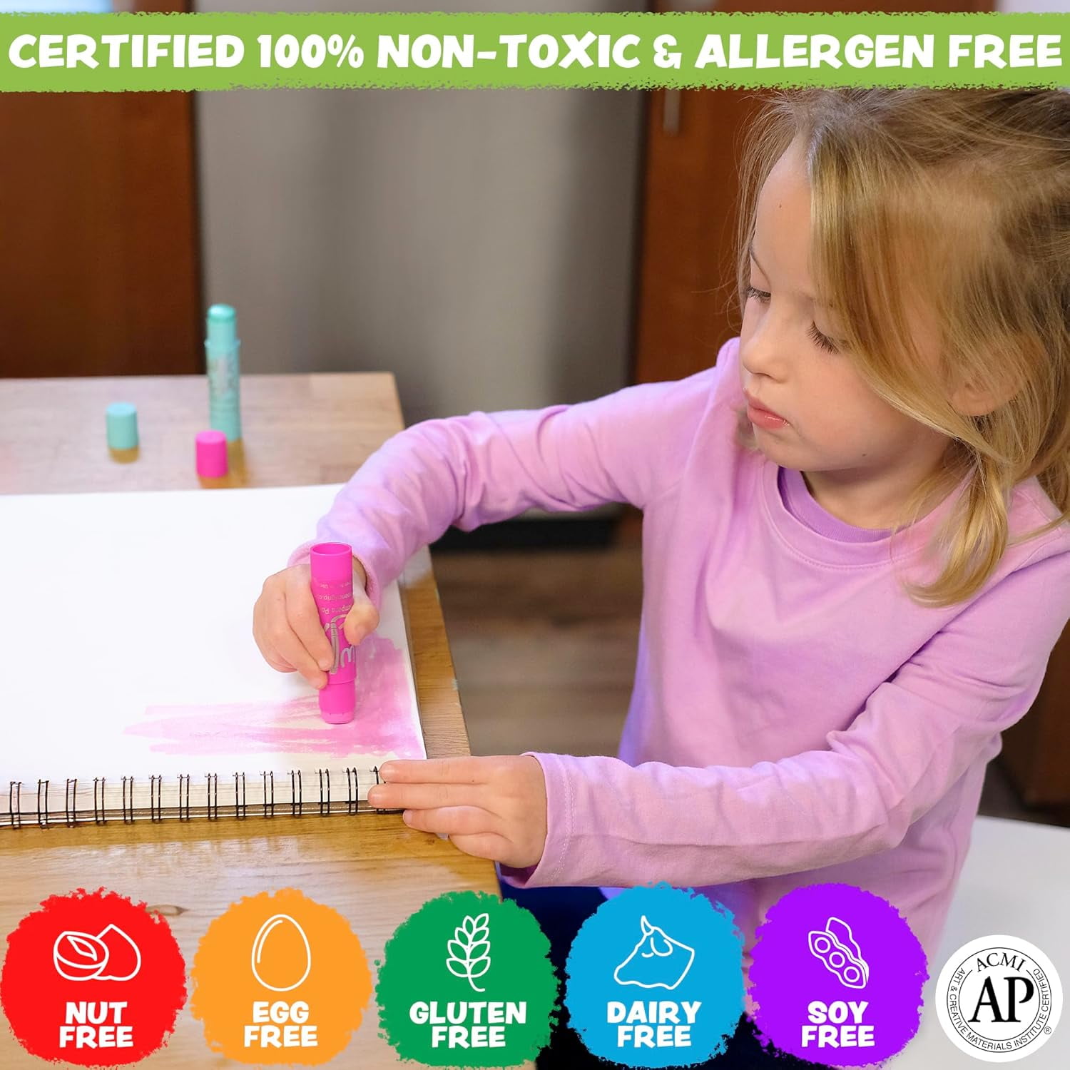 The Pencil Grip Kwik Stix Tempera Paint Sticks (Classic Colors, 12 Count) ns9l7