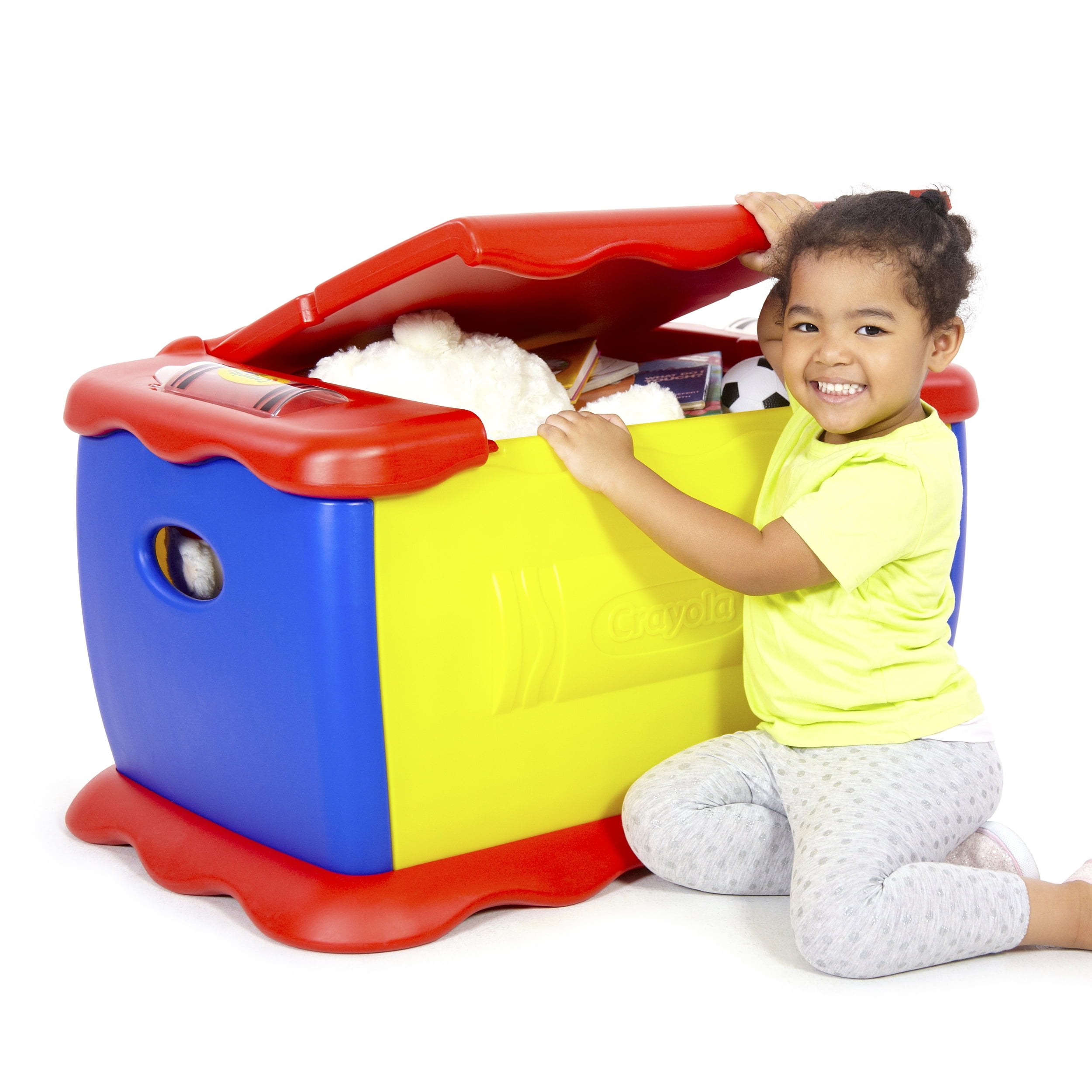 Crayola Giant Toy Box with Chalkboard Surface and Storage (Multi-Color, 50 Gallon) puep2