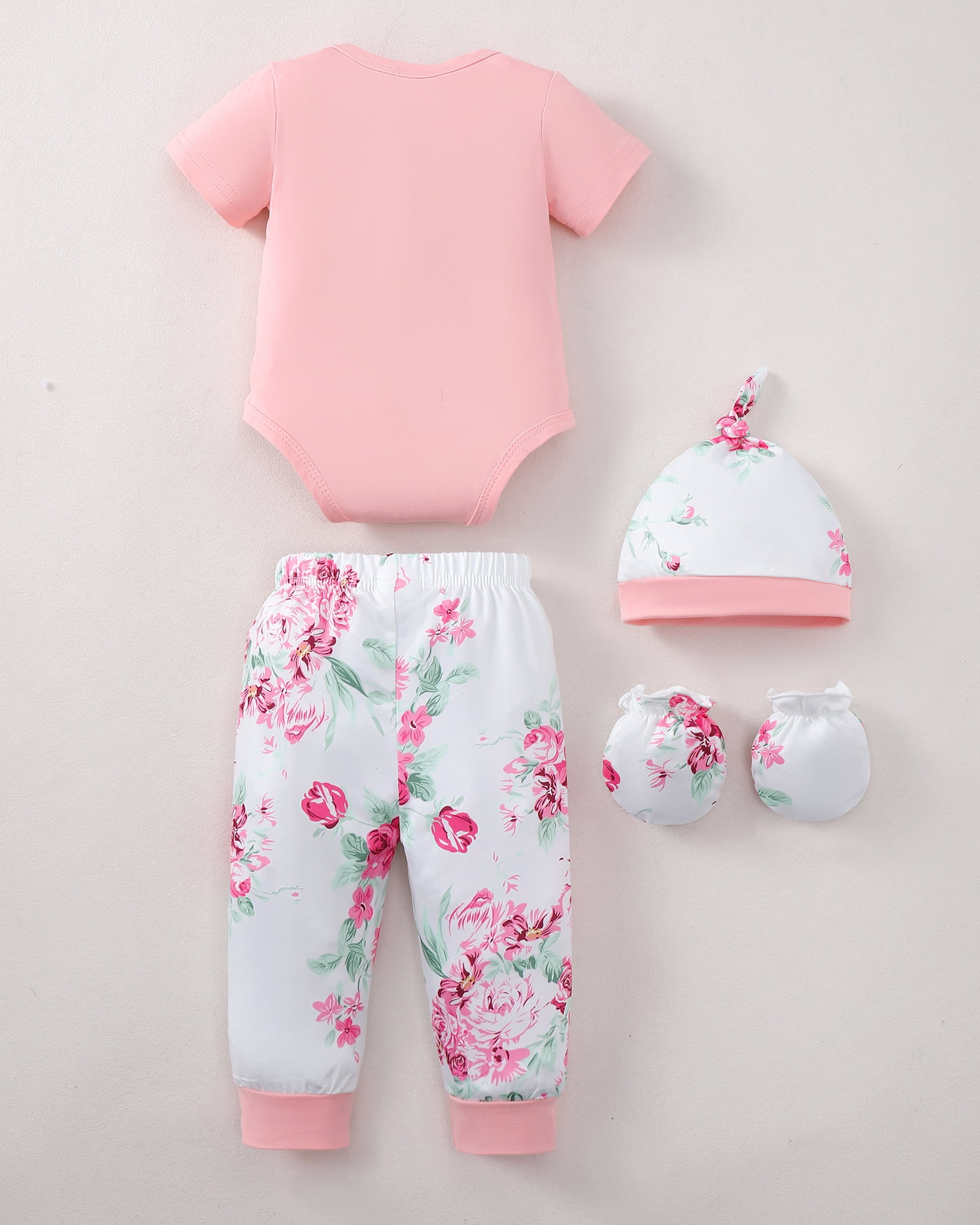 Kimi Bear Newborn Baby Girls Layette Set (Pink, 0-3 Months) qo7ua