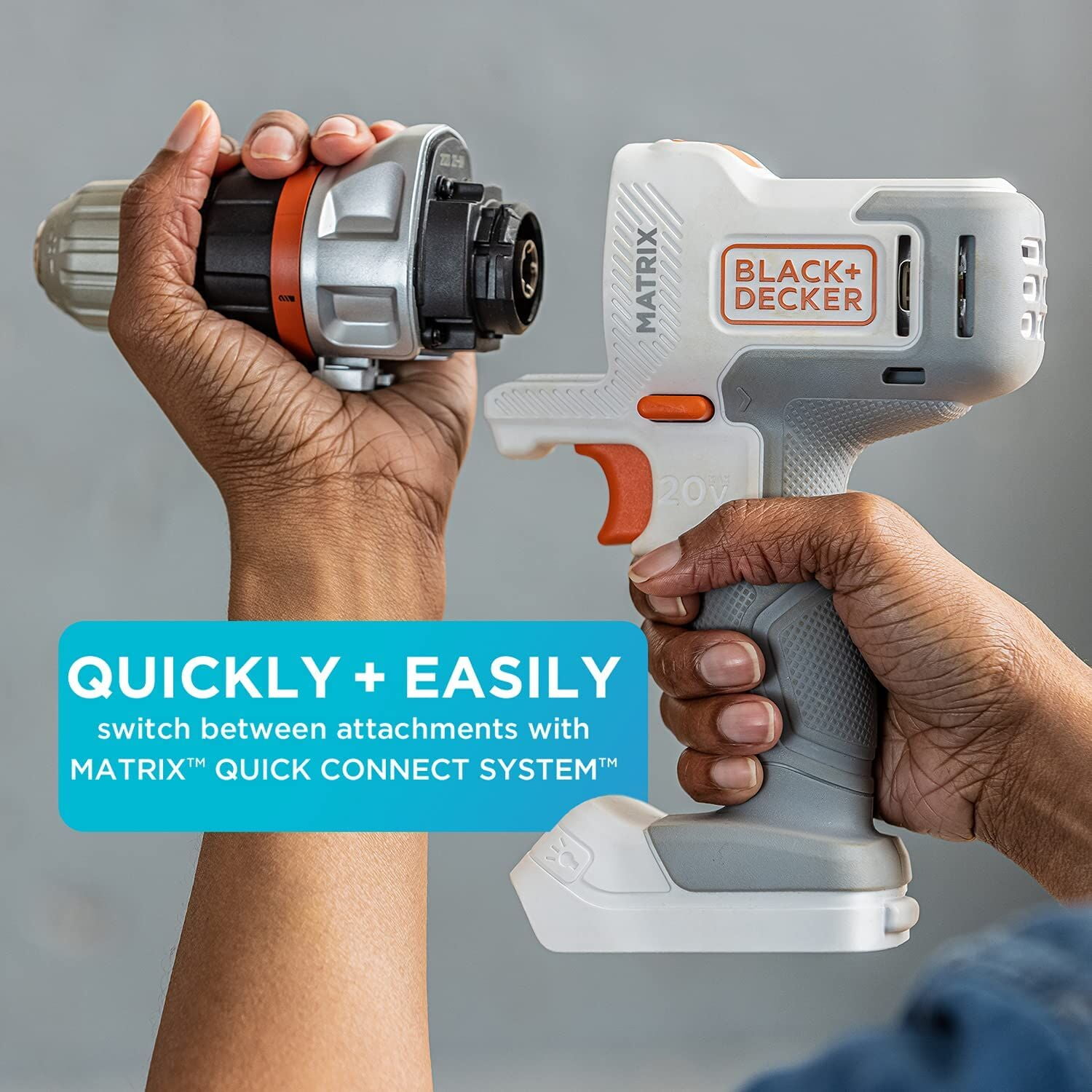 BLACK+DECKER 20V MAX MATRIX Cordless Drill Driver Kit (Black, 1 Kit) sqme8