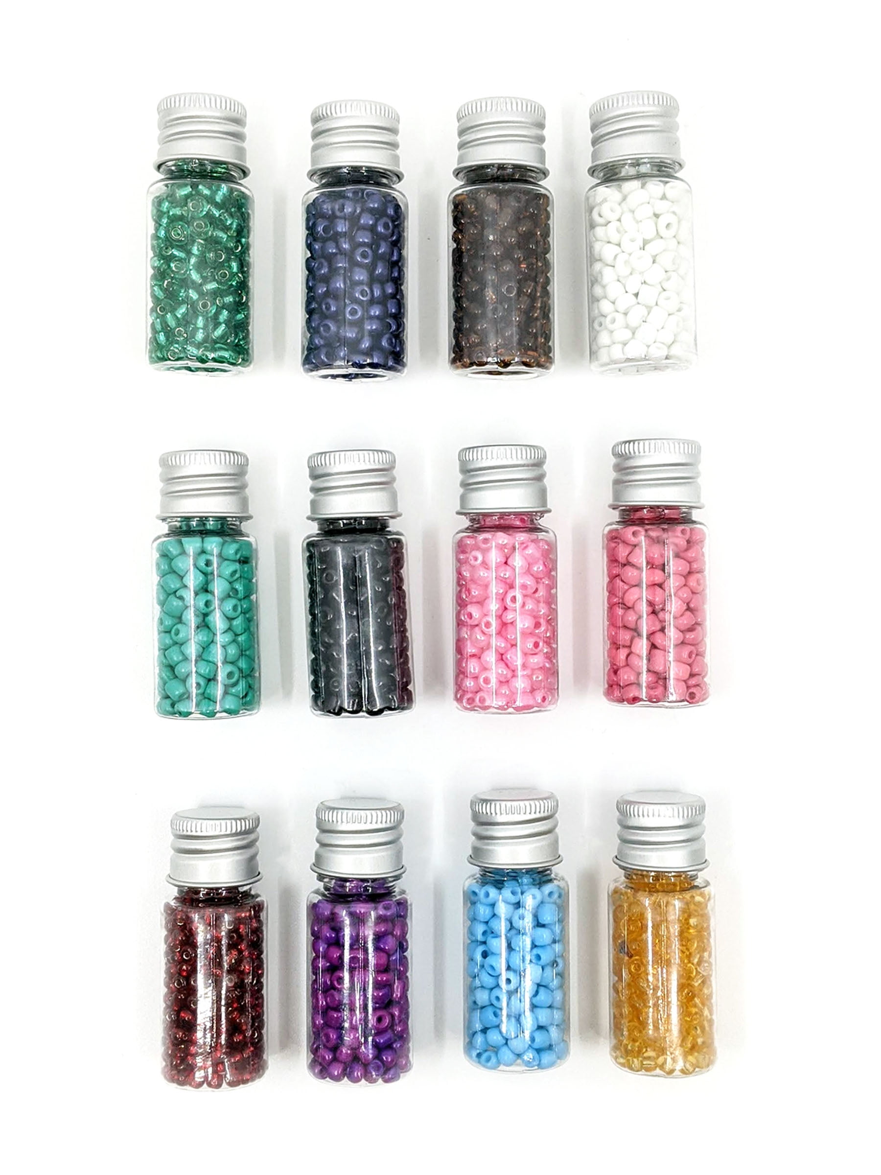Blue Moon Beads Bright Rainbow Glass Seed Bead Mix for DIY Jewelry Making (Multicolor, 7.76 oz) 9fgi5