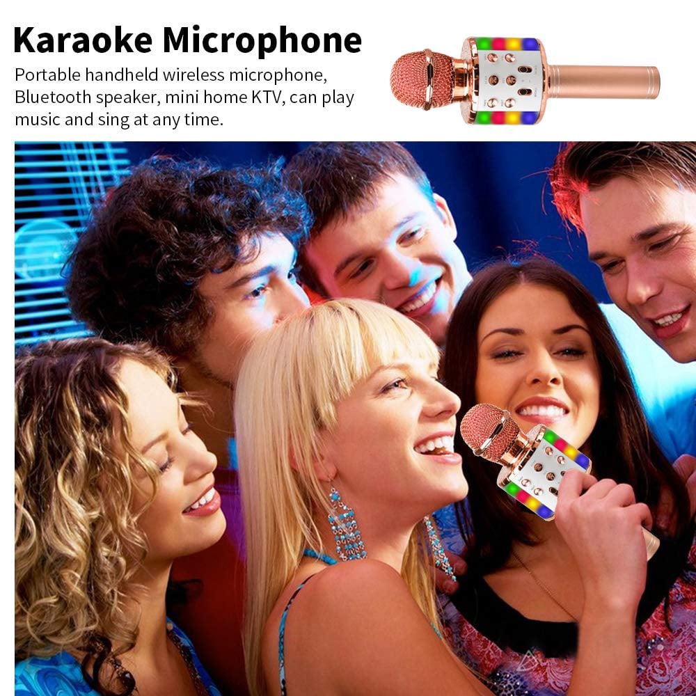 Dikence Wireless Bluetooth Karaoke Microphone for Kids (Gold, 1 Pack) 656l0 - Image 6