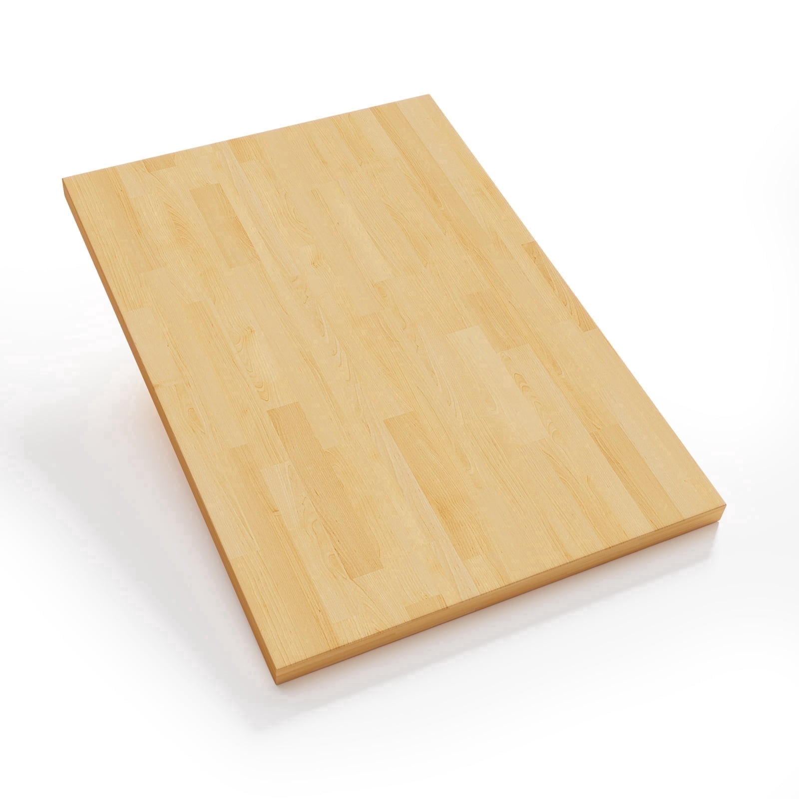 SupperEver Unfinished Birch Butcher Block Countertop, Solid Wood Workbench Desk Top for DIY Kitchen Island (Natural, 25 in x 36 in x 1.5 in) setla