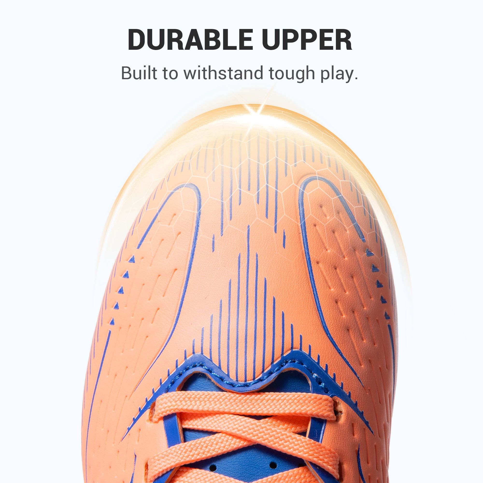 Dream Pairs Kids Multi Ground Soccer Cleats Athletic Football Shoes (Orange, 13 US Little Kid) uoocw