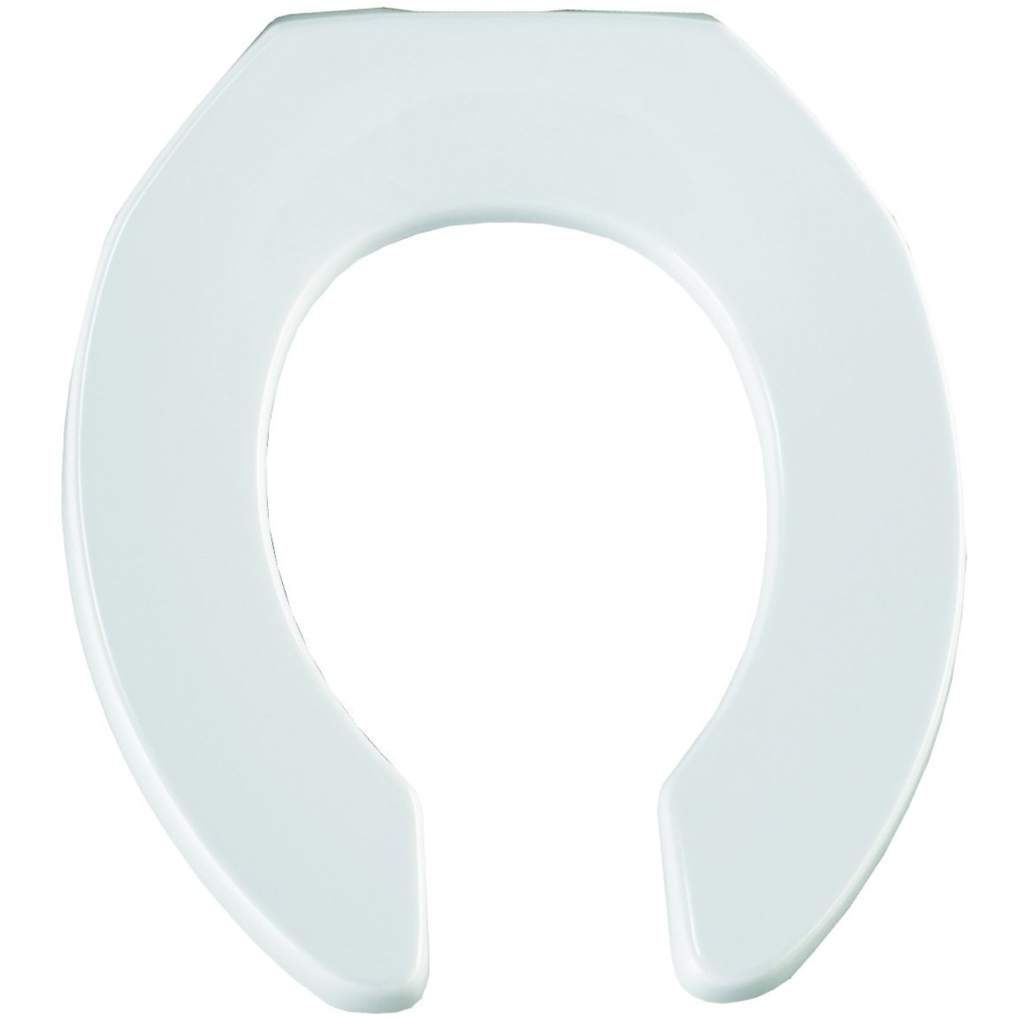 Bemis Commercial Heavy-Duty Plastic Toilet Seat (White, Round) qzufe