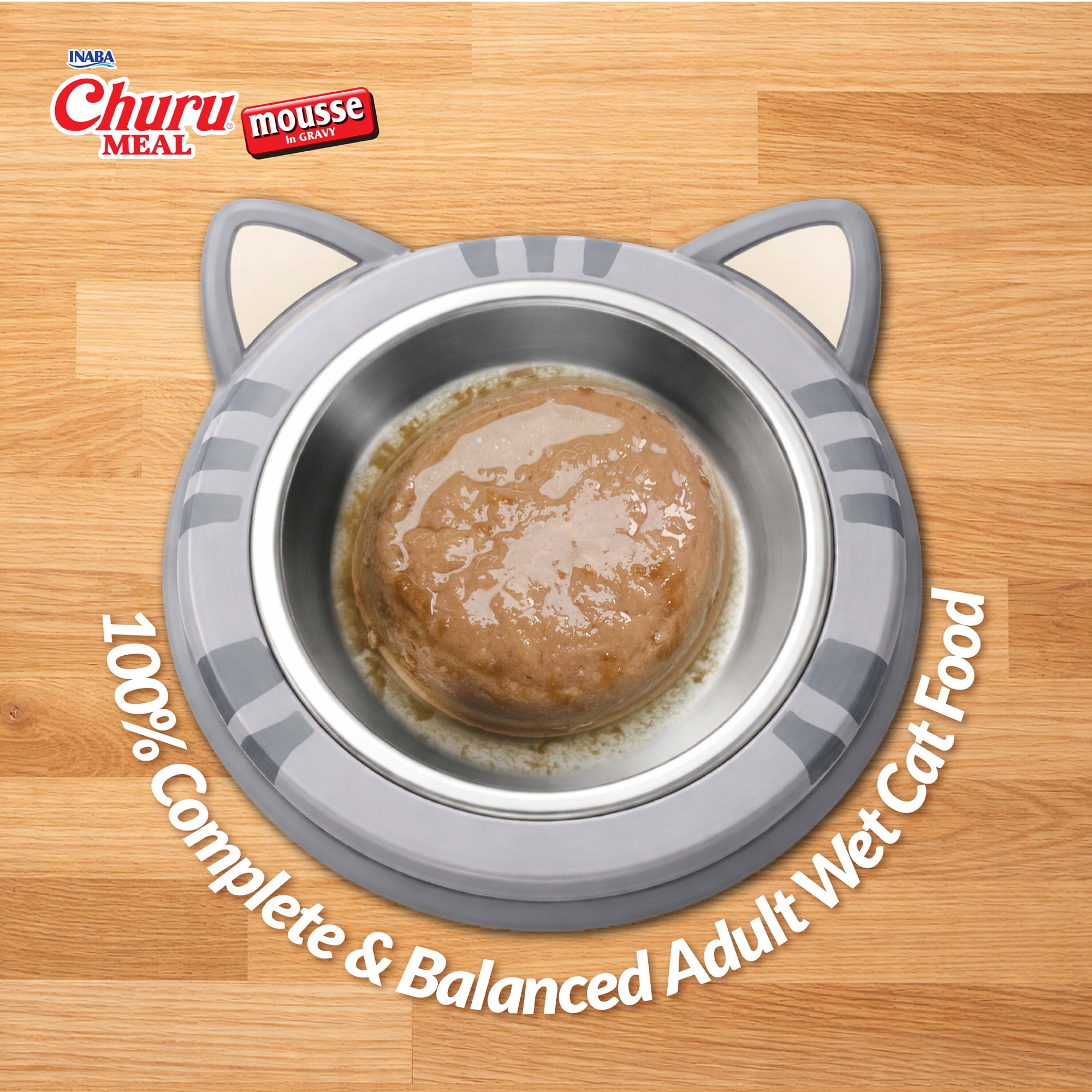 Inaba Churu Meal Mousse Adult Wet Cat Food, Tuna Recipe (2.29 oz) npsoa