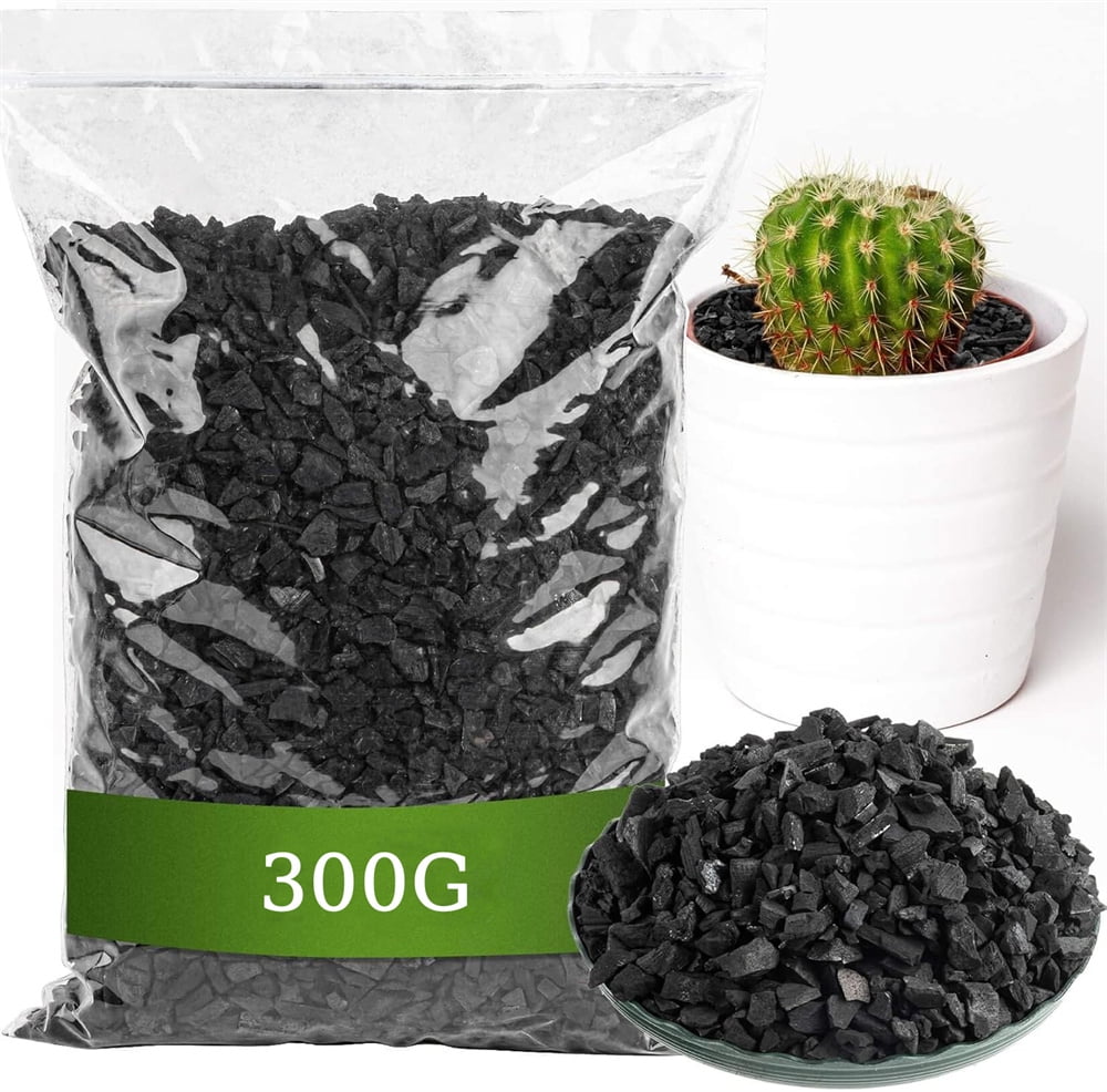 TRIANI Horticultural Charcoal for Plants, Natural Soil Amendment for Drainage and Odor Control (Black, 10.6 oz) v0h21