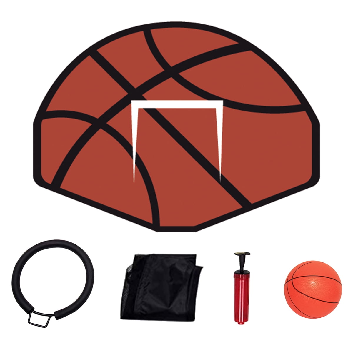 Segmart 12 ft Outdoor Trampoline with Basketball Hoop, Ladder, and Safety Enclosure Net (Blue, 12 ft) nx8ip