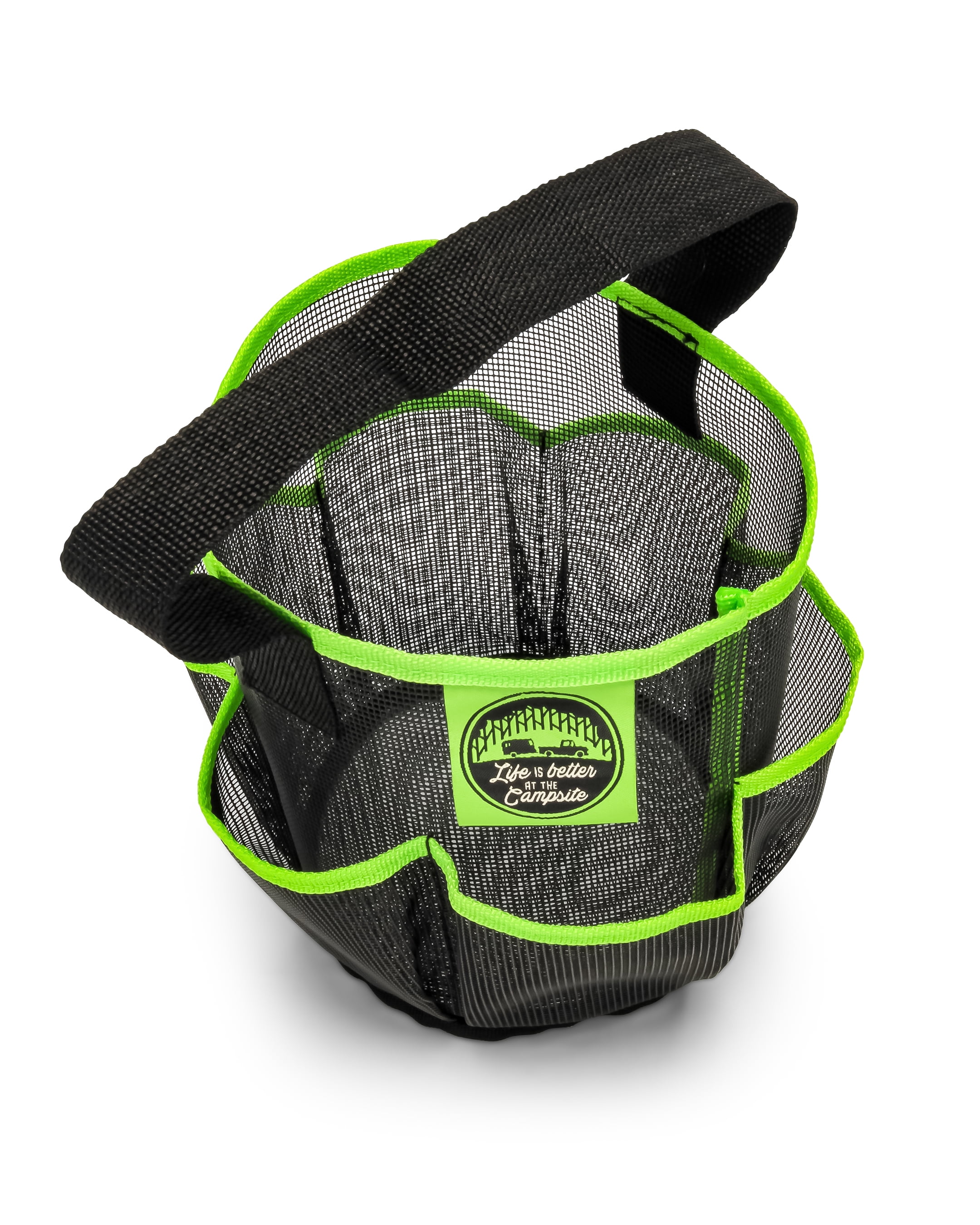 Camco Portable Mesh Shower Caddy with 6 Pockets (Green, 1 Pack) 7mgnr - Image 6
