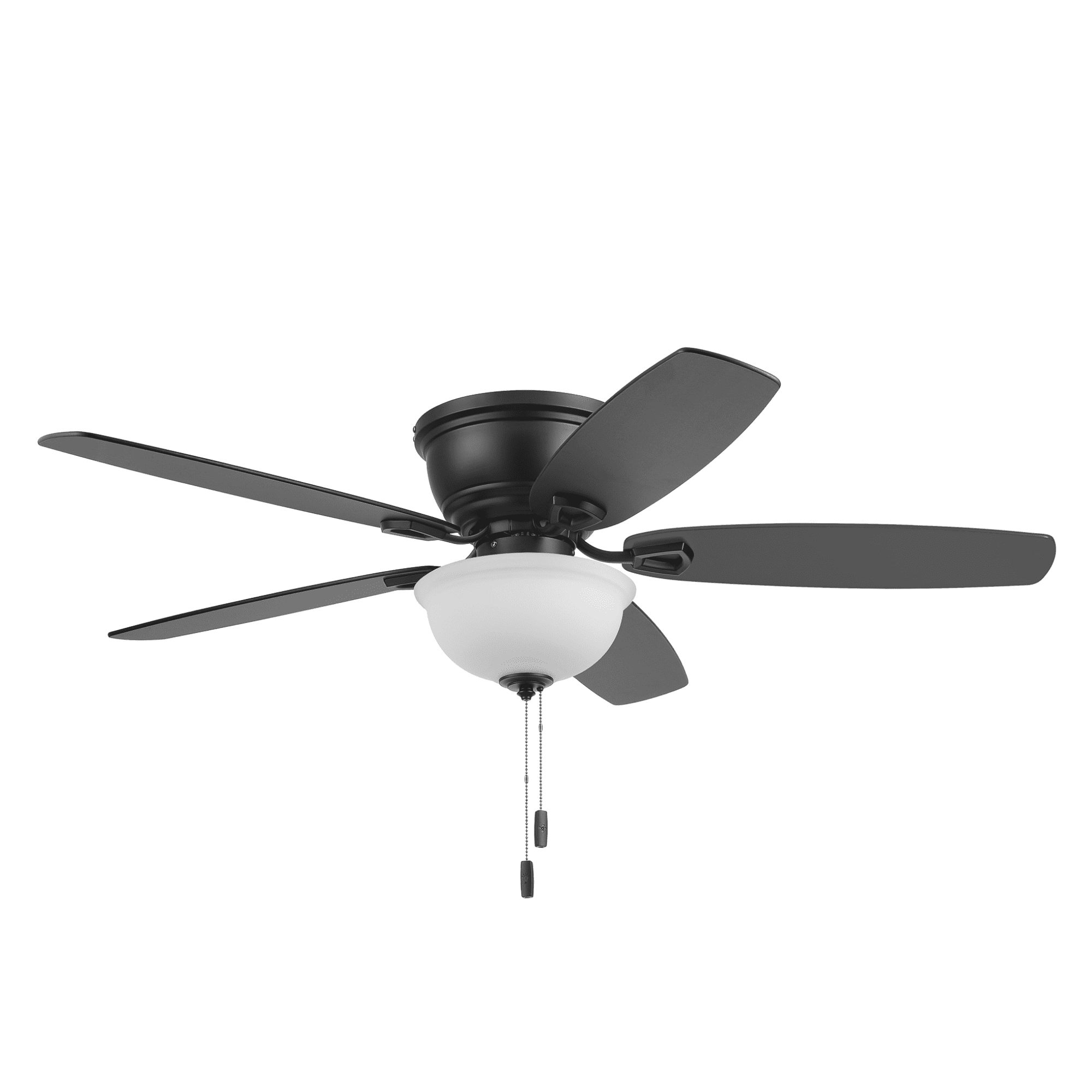 Honeywell Rockford 52 in Traditional Indoor Ceiling Fan with Light, Reversible Motor (Black, 52 in) 205xn