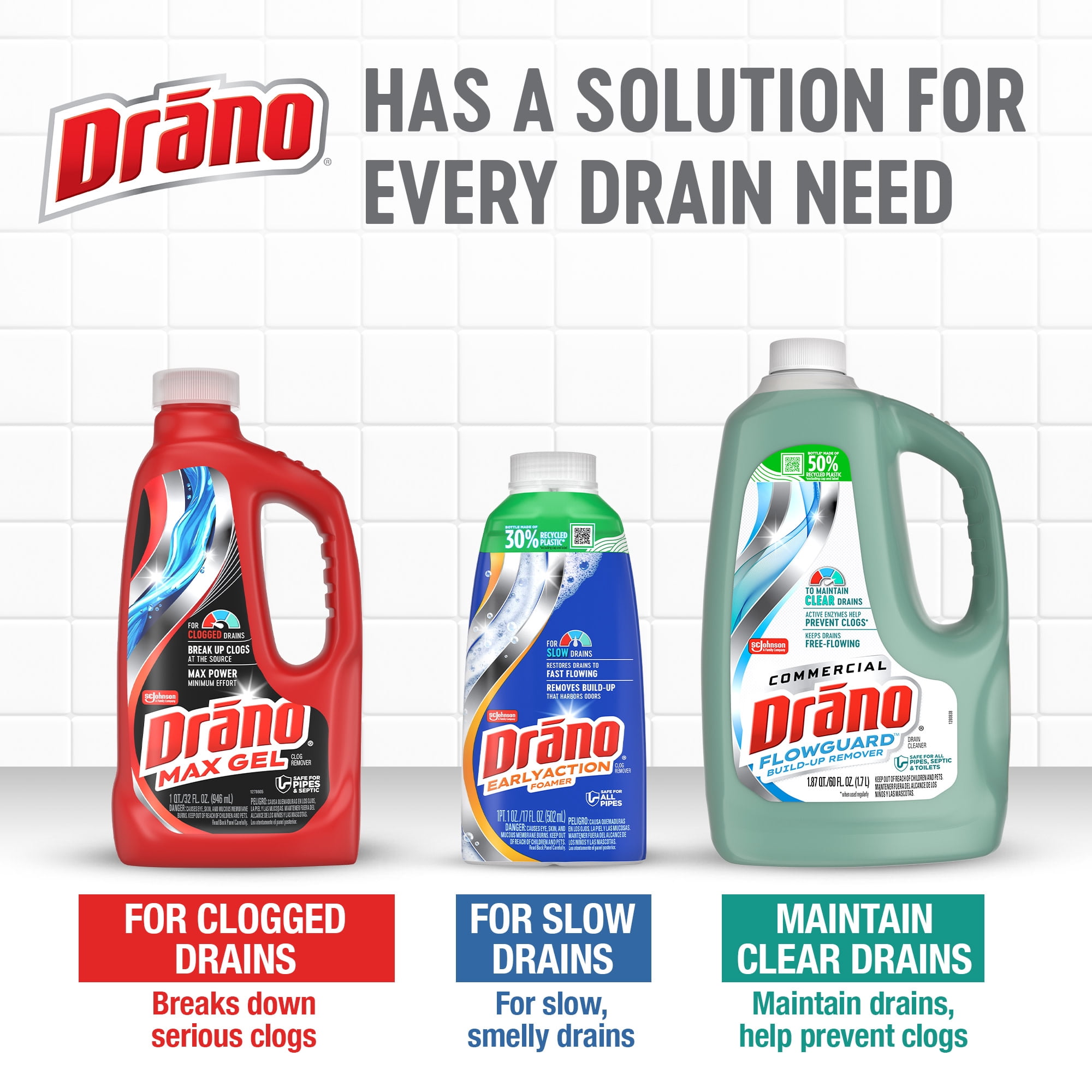 Drano Max Gel Drain Clog Remover, Heavy-Duty Pipe Cleaner for Kitchen and Bathroom (32 oz) 2m72o