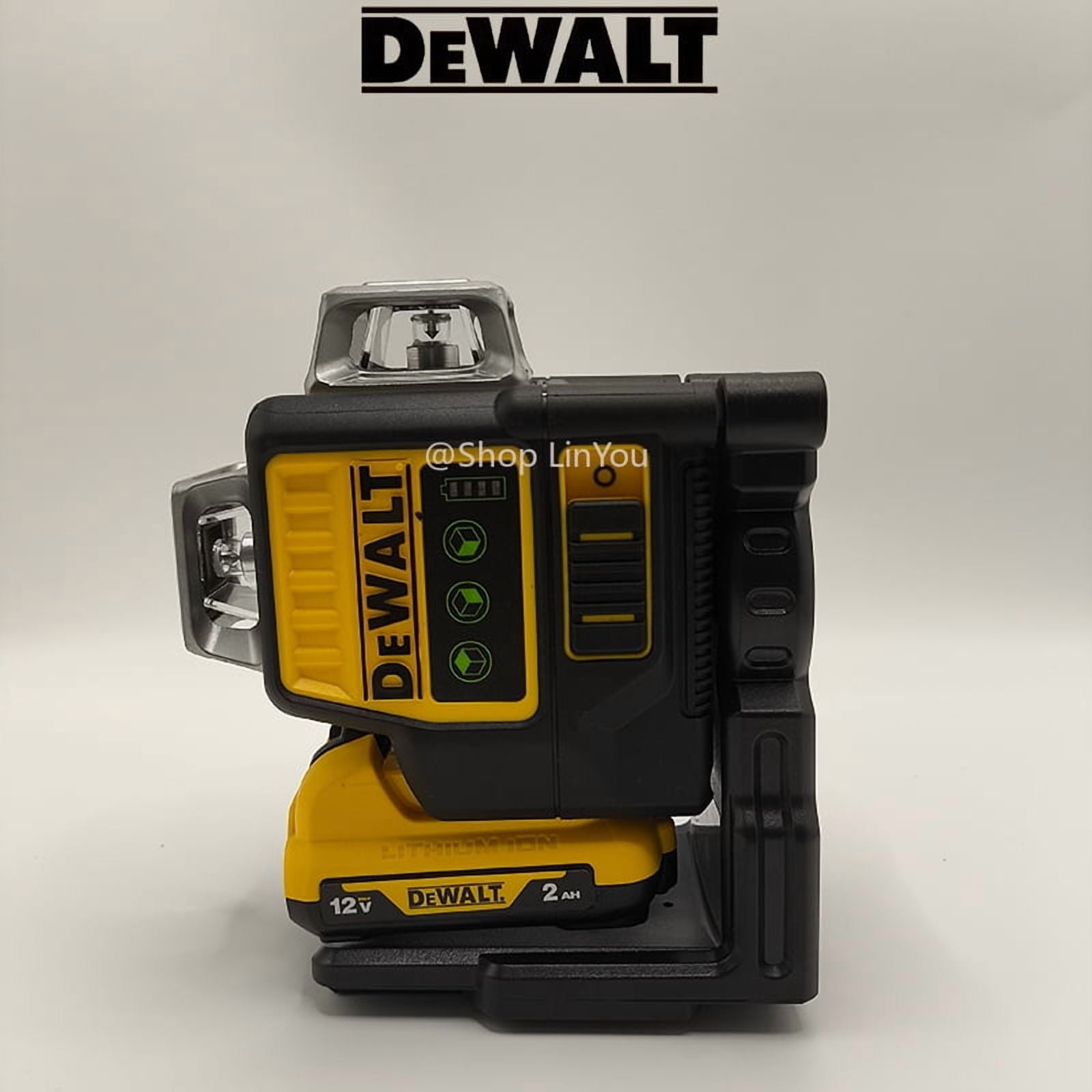 Dewalt DW089LG 12-Line 3x360 Degree Self-Leveling Green Beam Laser Level (Green, 1 Unit) 69gvl