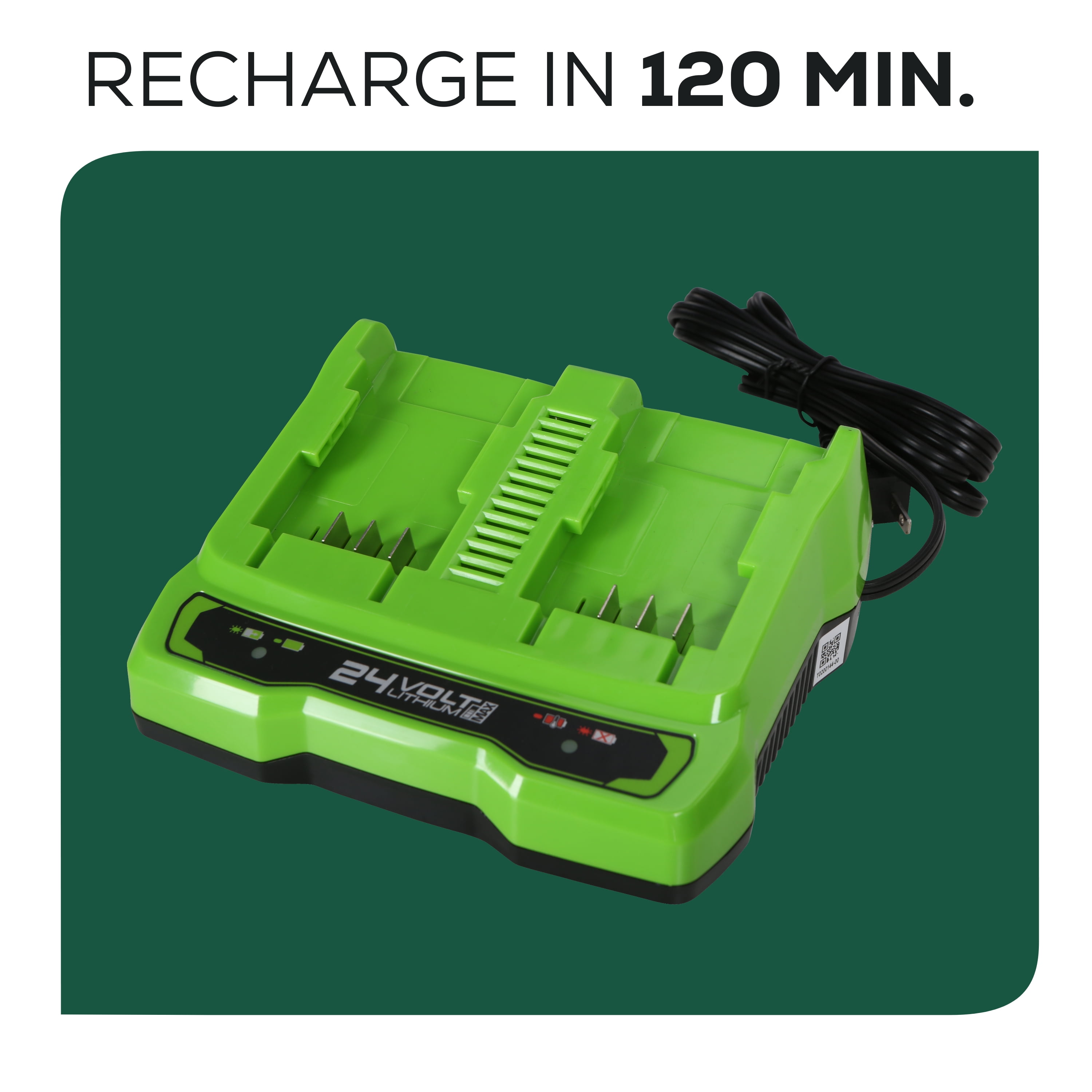 Greenworks 48V Brushless Cordless Lawn Mower with Dual 4.0Ah Batteries and Charger (20 in) plvn5
