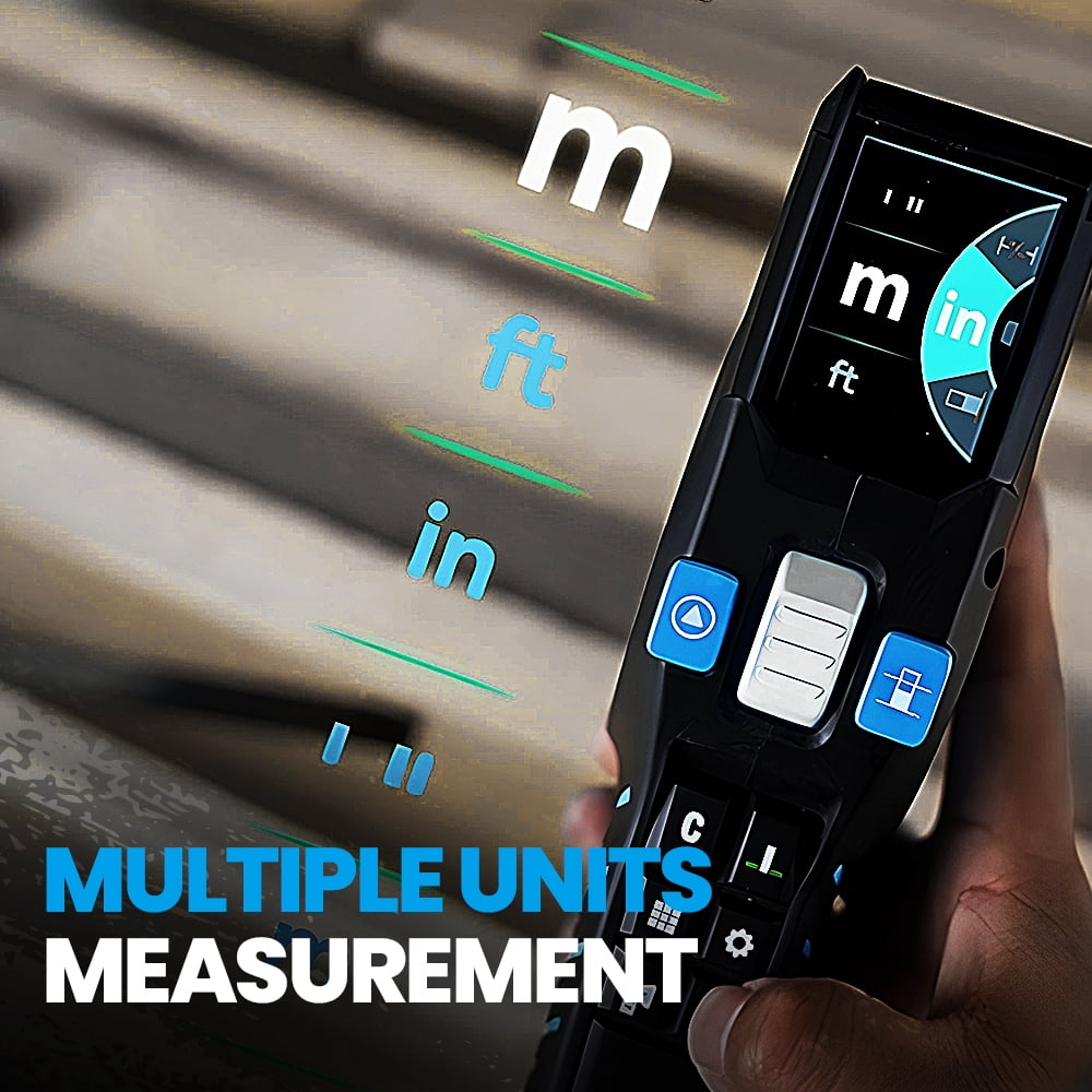 Mileseey DTX10 3-in-1 Digital Laser Tape Measure with Auto-Lock (Blue, 330 ft) ltyi6