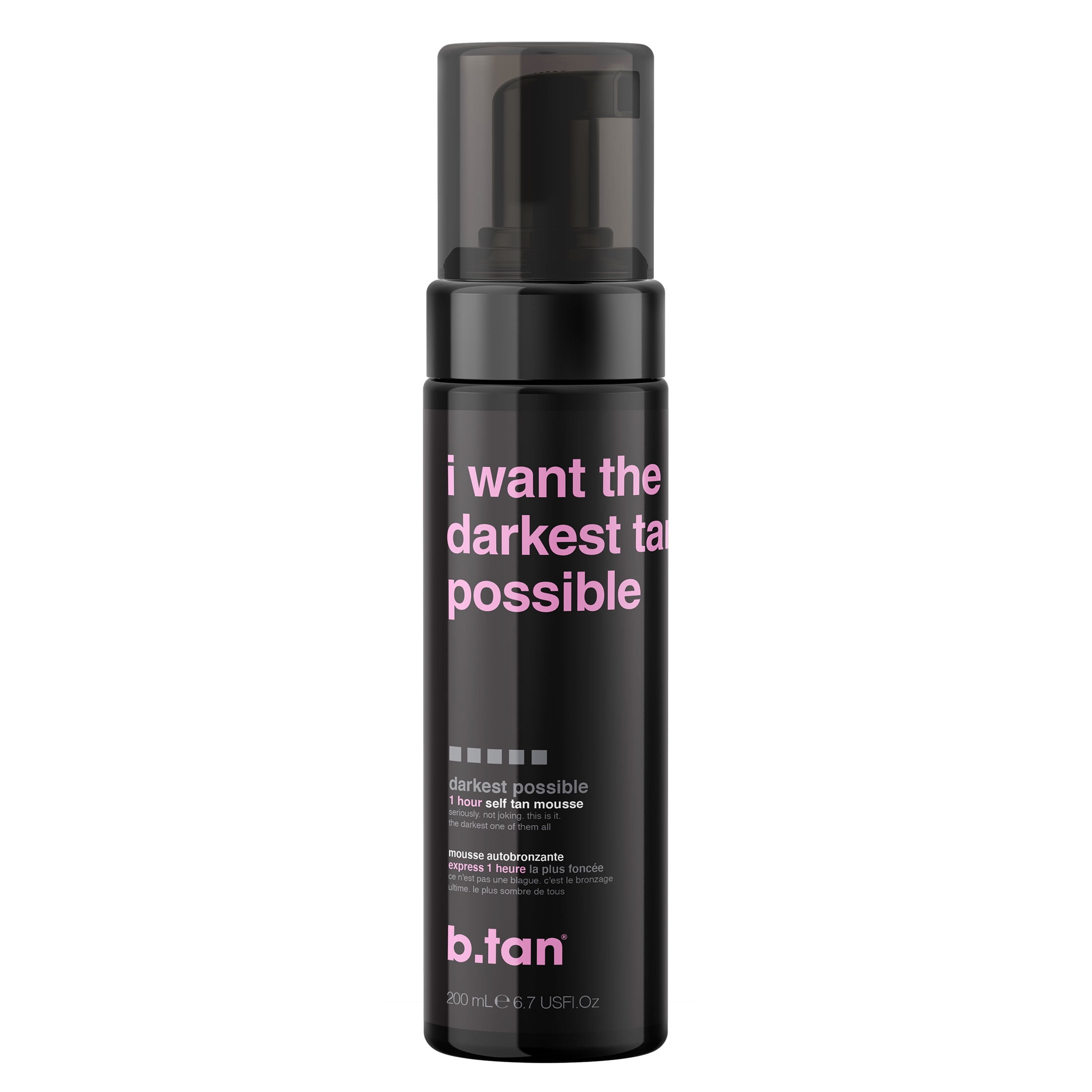 B.Tan I Want the Darkest Tan Possible Self-Tanning Mousse (Dark, 6.7 fl oz) nynet
