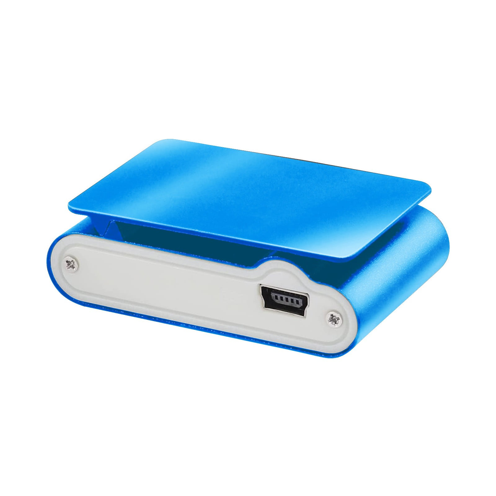 TOPRenddon Portable Mini MP3 Music Player with LCD Screen and Back Clip (Blue, 1 Pack) 4rw94