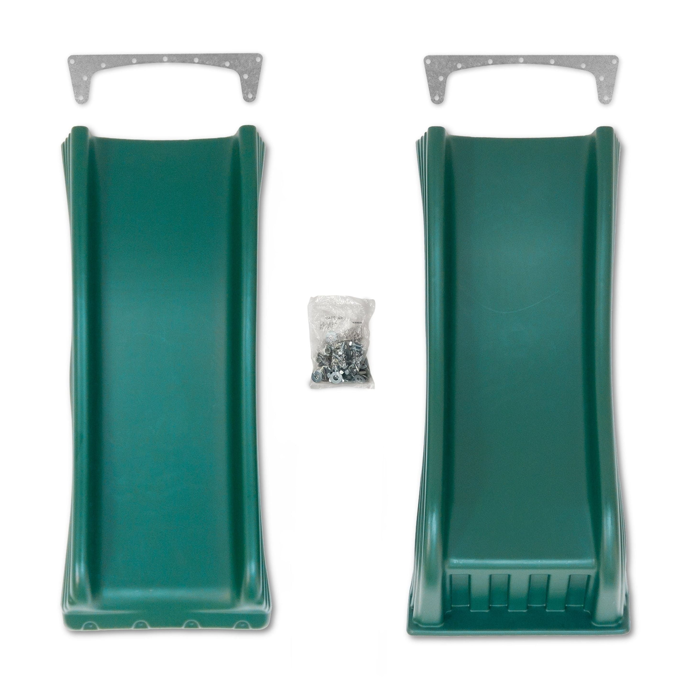 Swing-N-Slide Cool Wave Plastic Slide for 4 ft Deck Heights (Green, 90 in L x 21 in W) i77g4