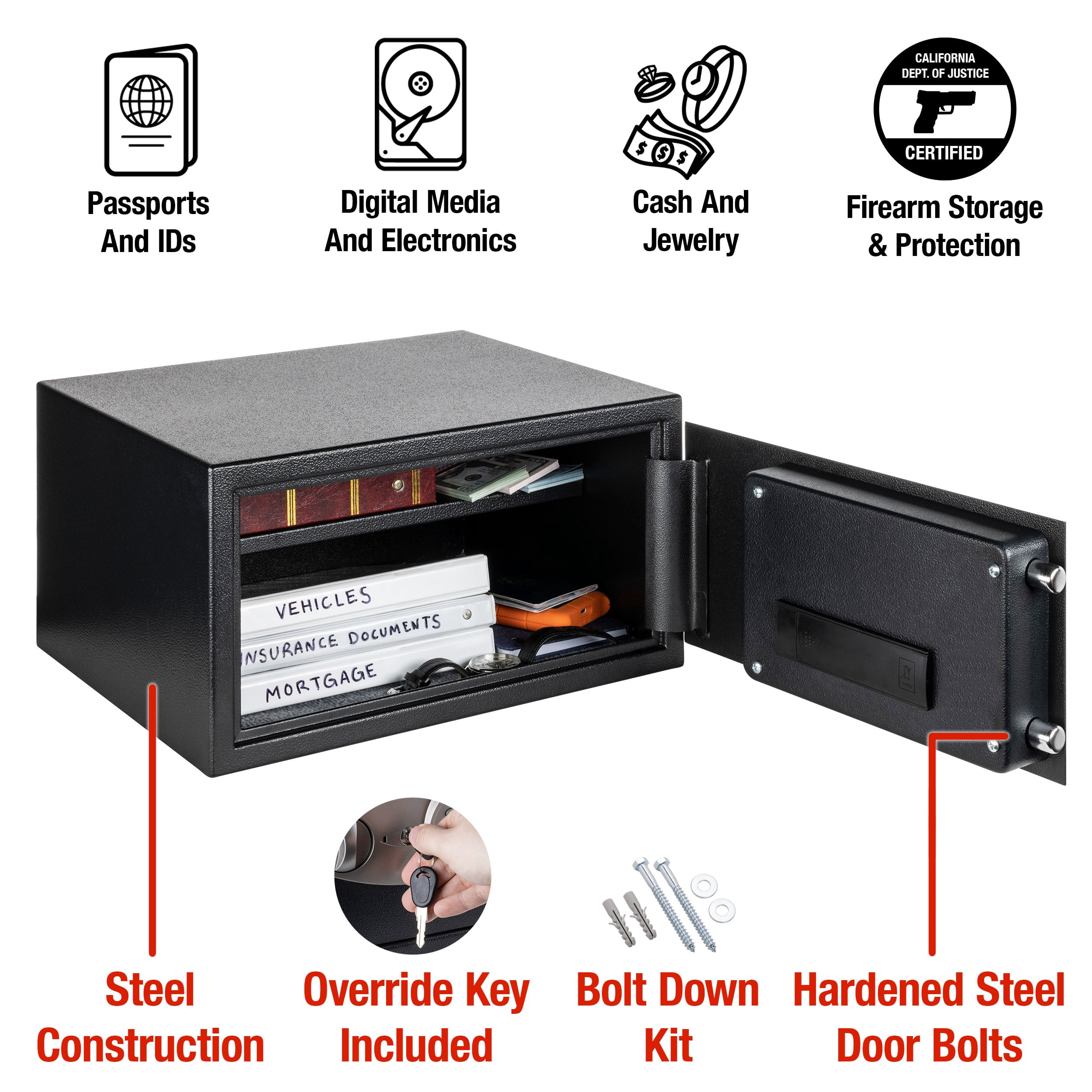 SentrySafe X105P Security Safe with Digital Keypad Lock (Black, 0.98 cu ft) rur1z