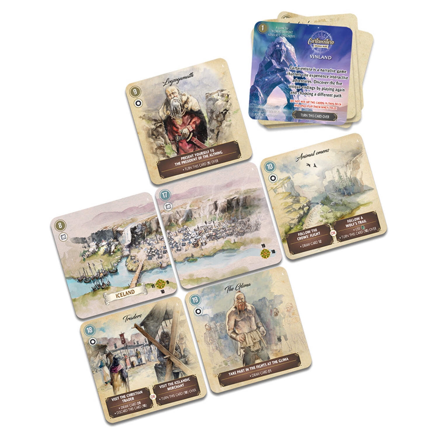 Thames & Kosmos Cartaventura Vinland Narrative Card Game (1 Pack) kk2op