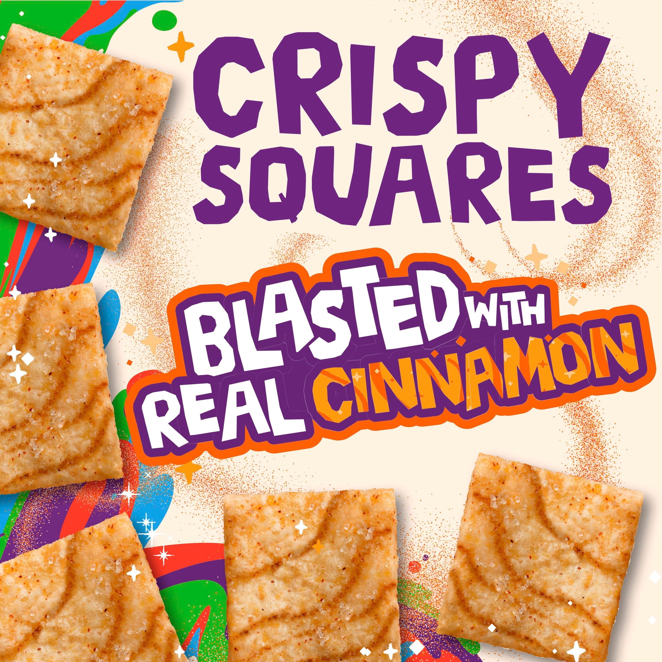 Cinnamon Toast Crunch Breakfast Cereal, Crispy Whole Grain Cinnamon Sugar Squares (32 oz) z0gkb