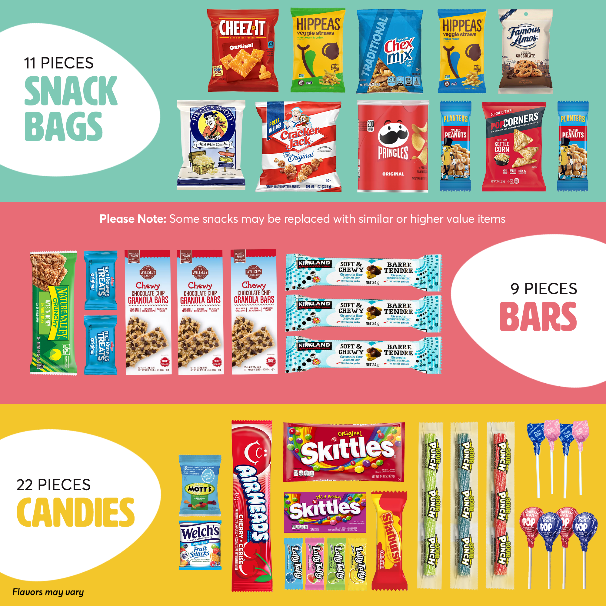 Gift A Snack Premium Snack Variety Pack Gift Box (Assorted Chips, Cookies, Candy, and Crackers, 42 Count) 4dqp2
