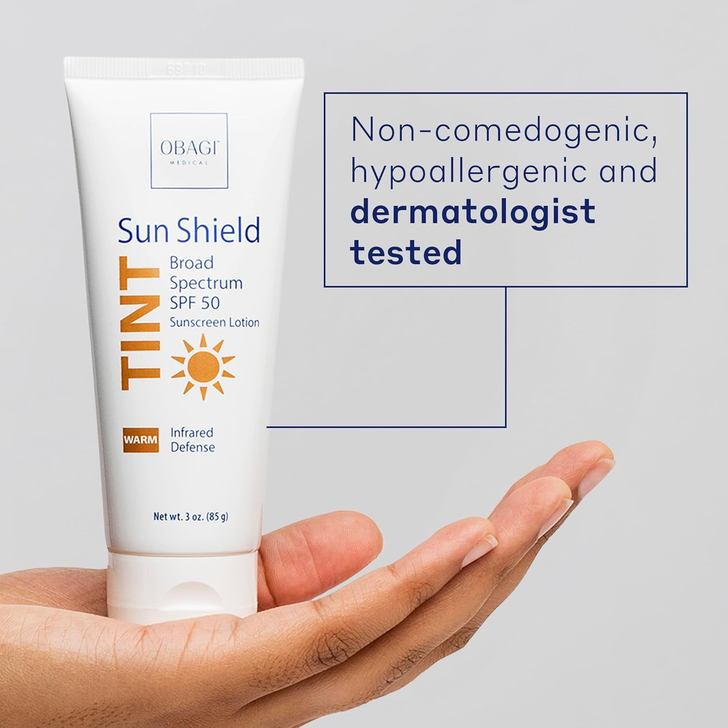 Obagi Sun Shield Tint Broad Spectrum SPF 50 Sunscreen (Warm, 3 oz) sd98j