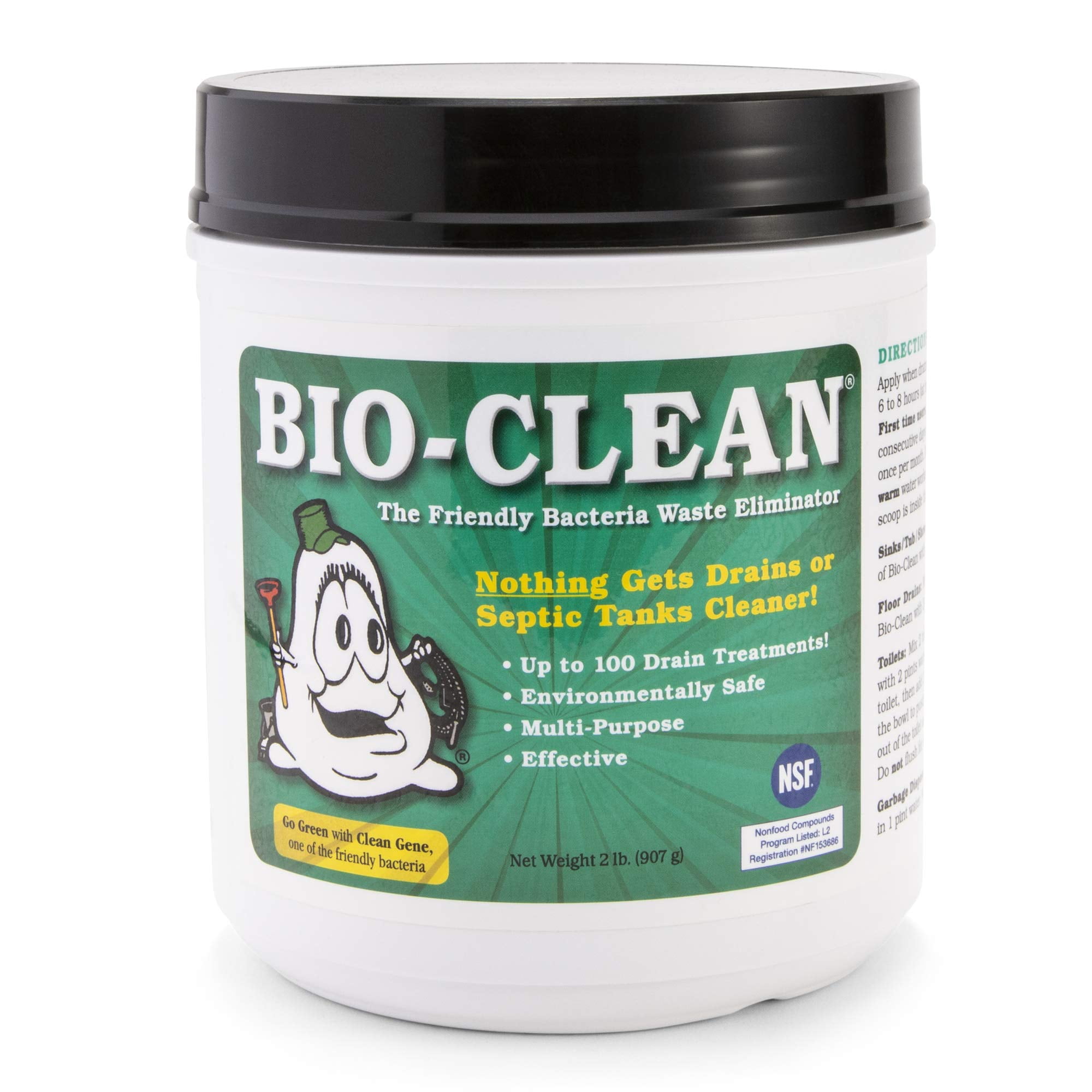 Bio-Clean Drain and Septic System Treatment (Natural Enzyme Cleaner, 32 oz) ug7wb