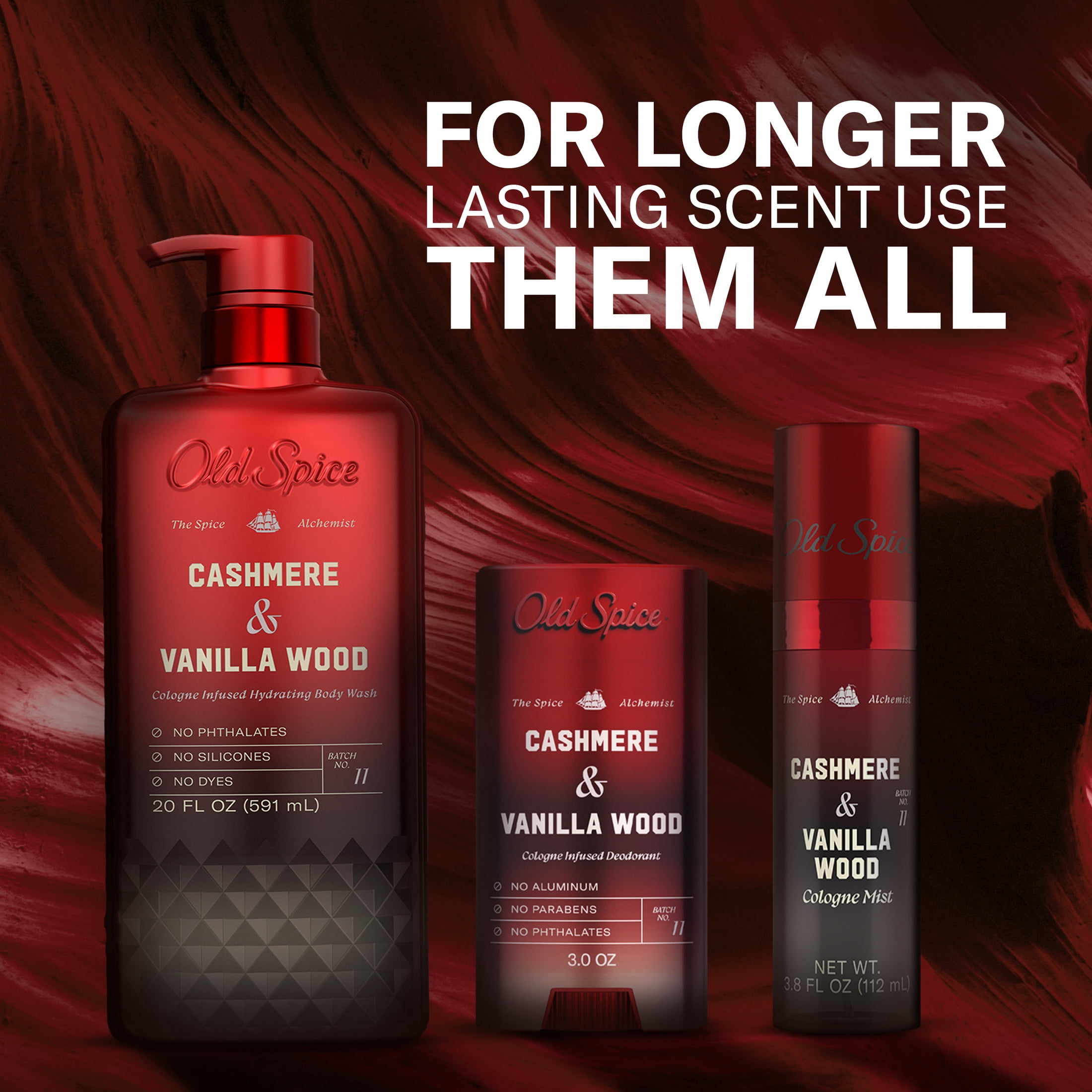 Old Spice The Spice Alchemist Body Wash for Men, Cashmere and Vanilla Wood Scent (20 oz) 9rhr8