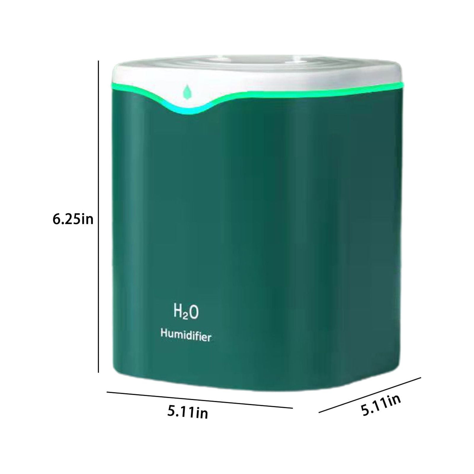 Dadiaei Cool & Warm Mist Humidifier for Bedroom and Nursery (Green, 67.6 fl oz) 0kbuu