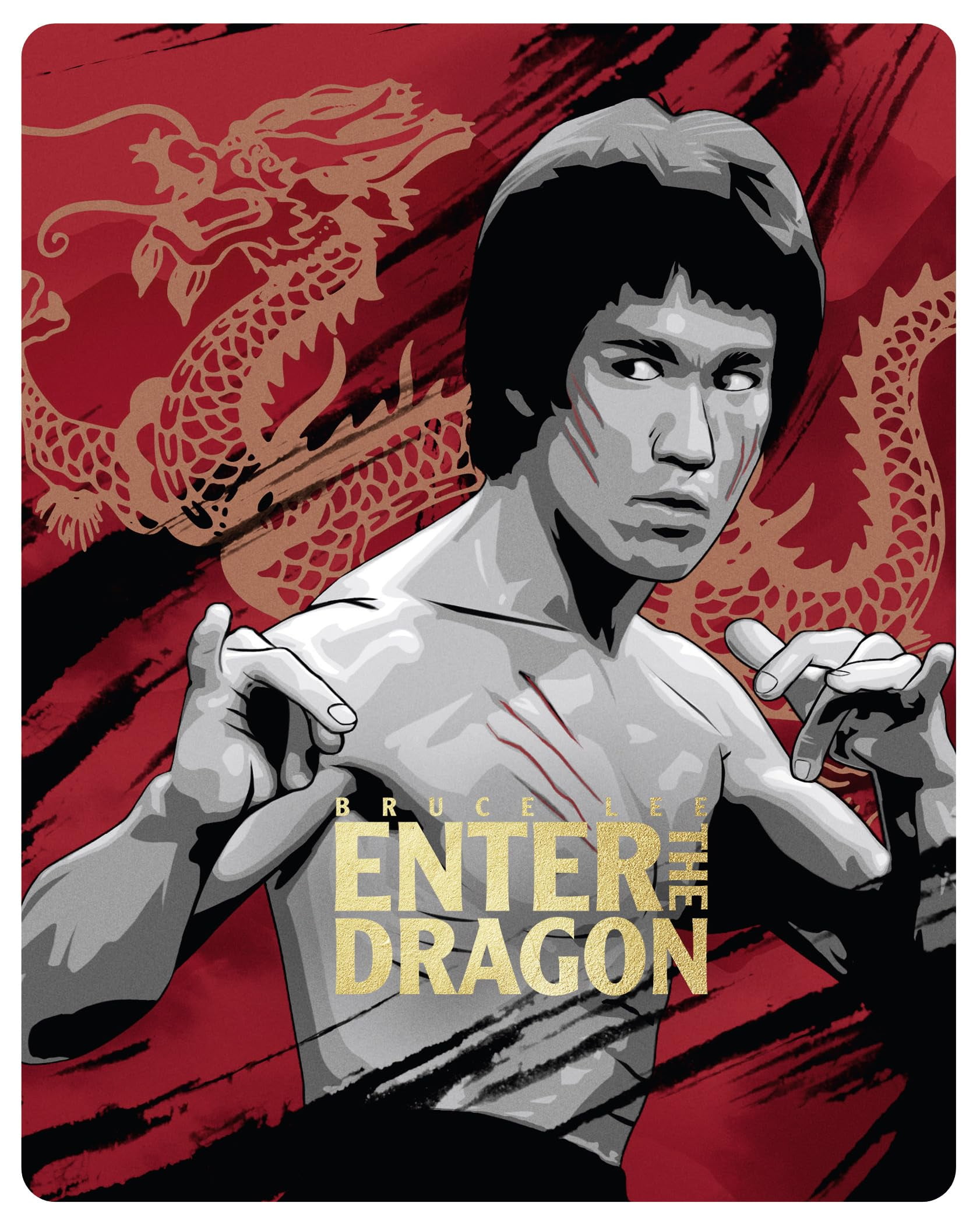 Warner Bros. Enter The Dragon Limited Edition Steelbook (4K Ultra HD + Blu-Ray, 2 Disc Set) 9uv3t