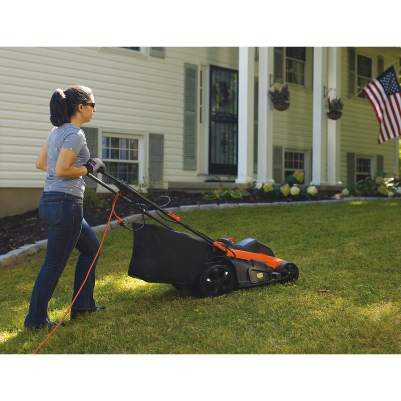 BLACK+DECKER Electric Lawn Mower, Corded 13-Amp High-Torque Motor, 20-Inch Cutting Deck (Black, 20 in) b3rkm