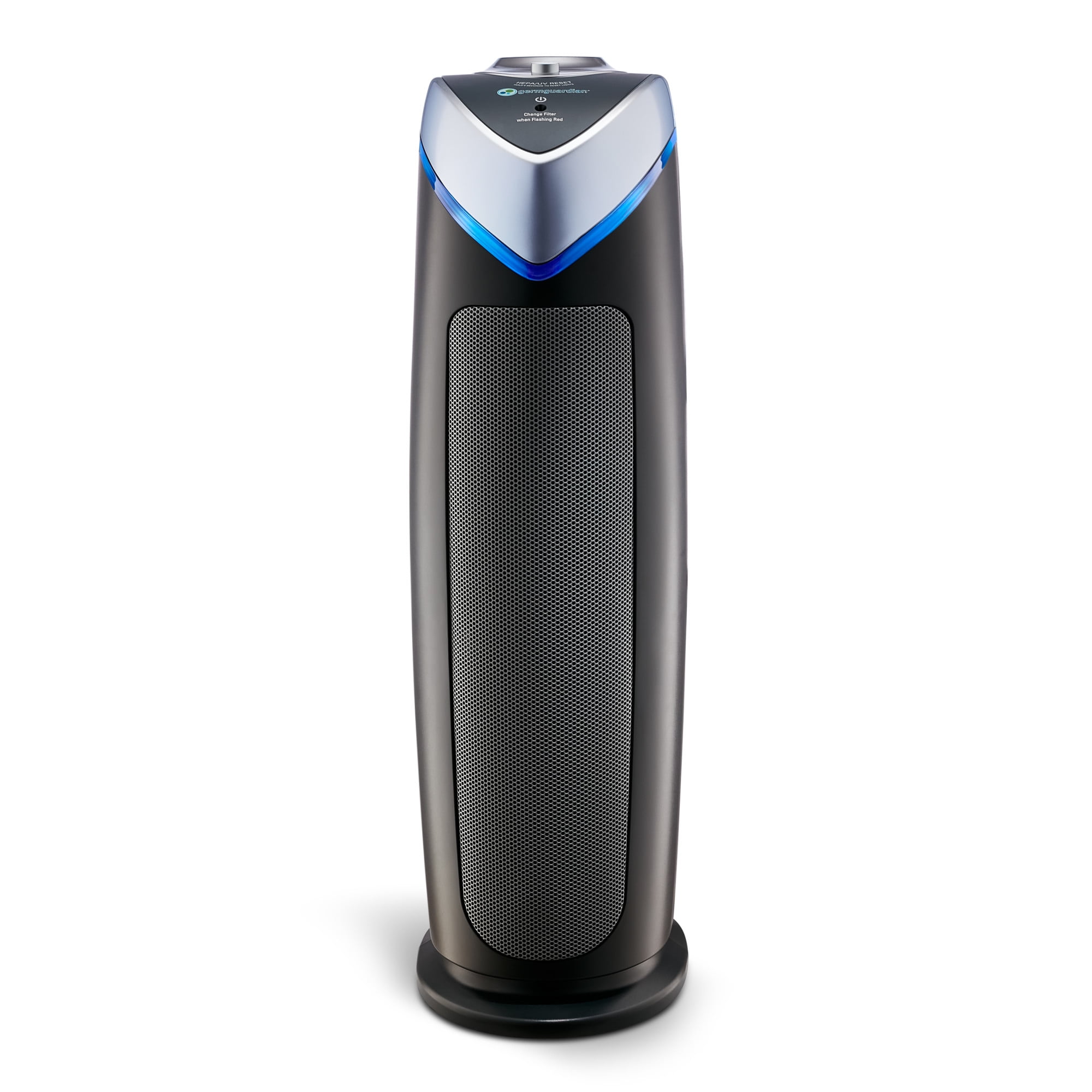 GermGuardian HEPA Tower Air Purifier with UV-C Light for Large Rooms (Gray, 743 sq. ft.) dh974