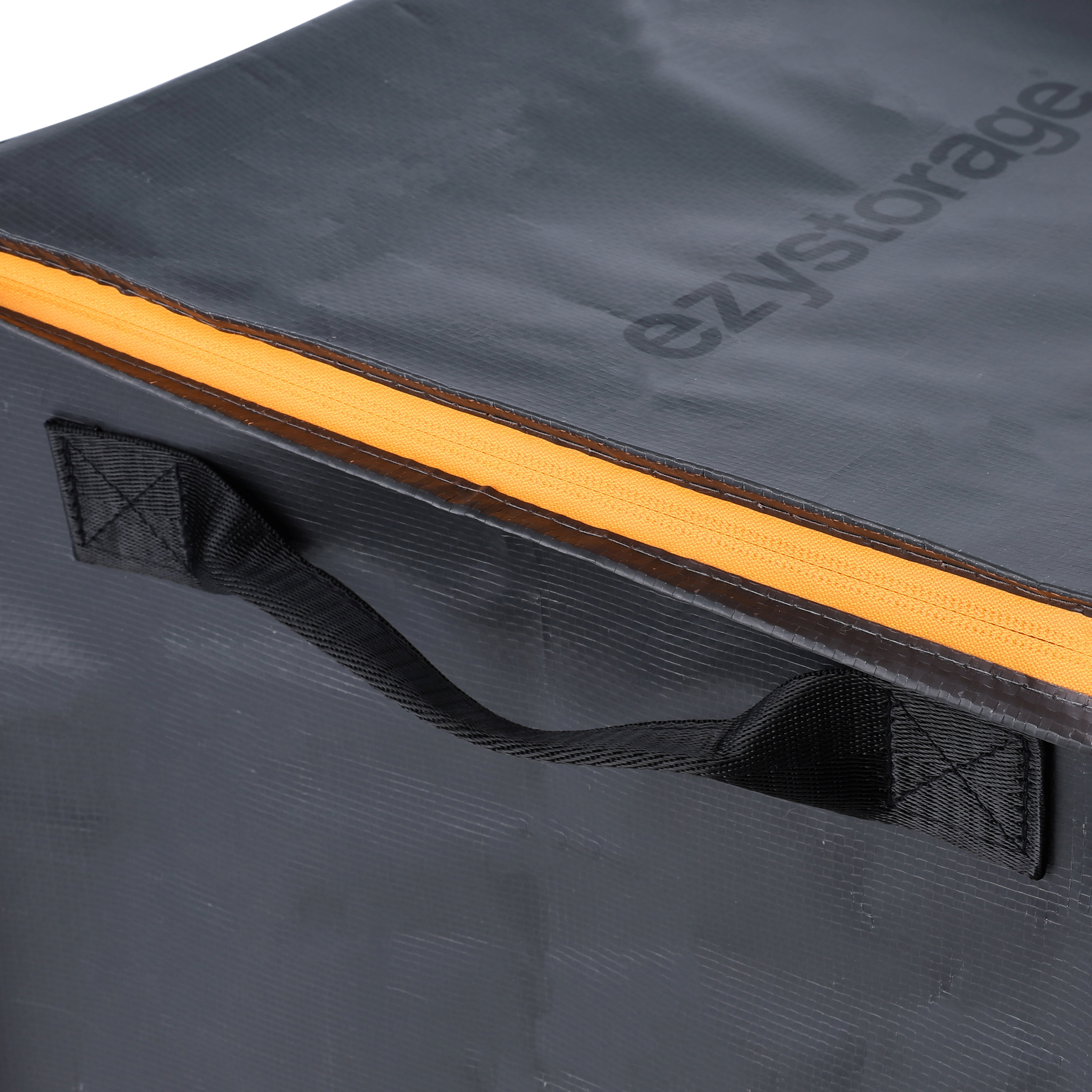 Ezy Storage Heavy-Duty Collapsible Utility Storage Bag with Reinforced Handles (Black, 12.4 Gallon) ex7zc
