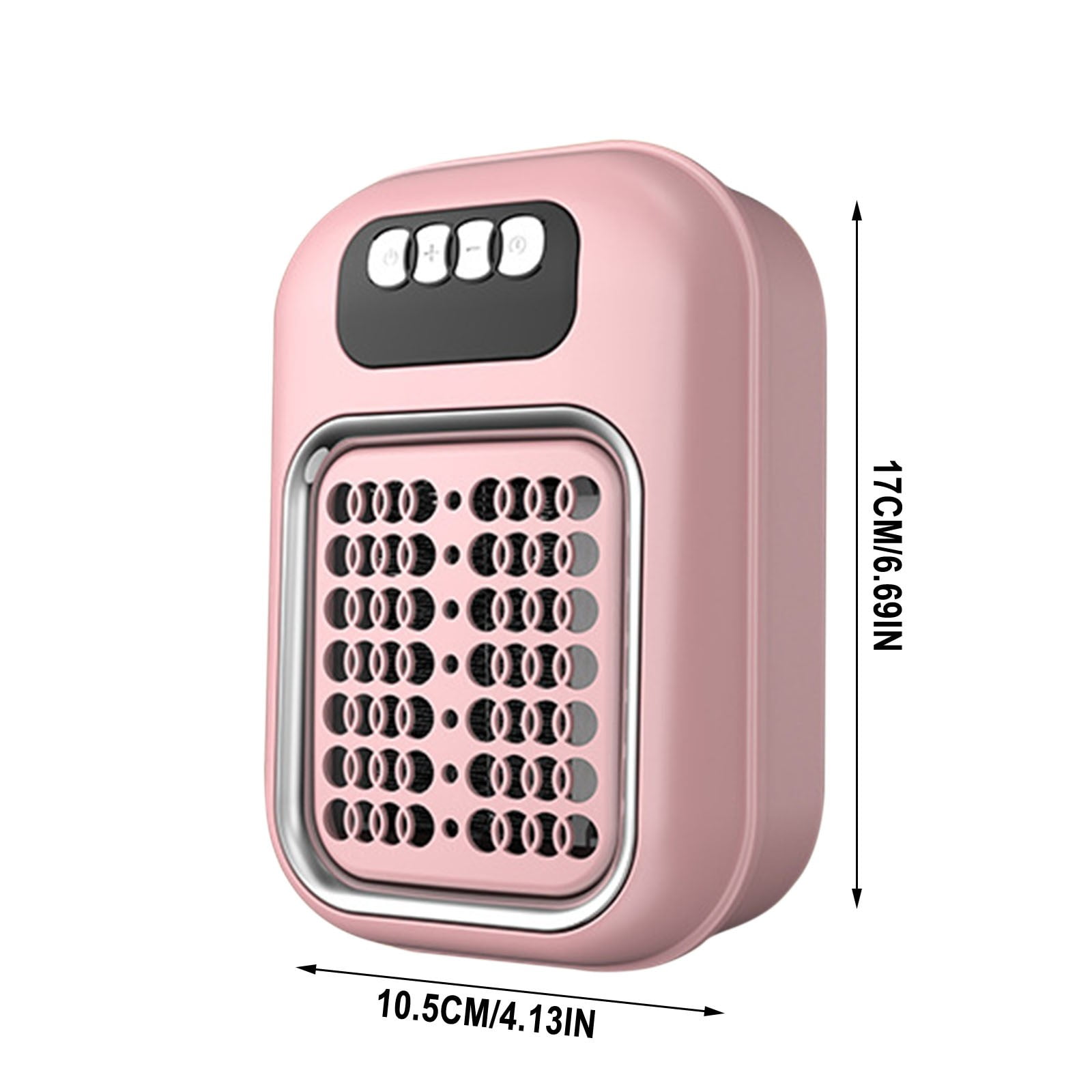 PLPPYFS 600W Portable Electric Space Heater for Home and Office (Pink, 1 Unit) i935k