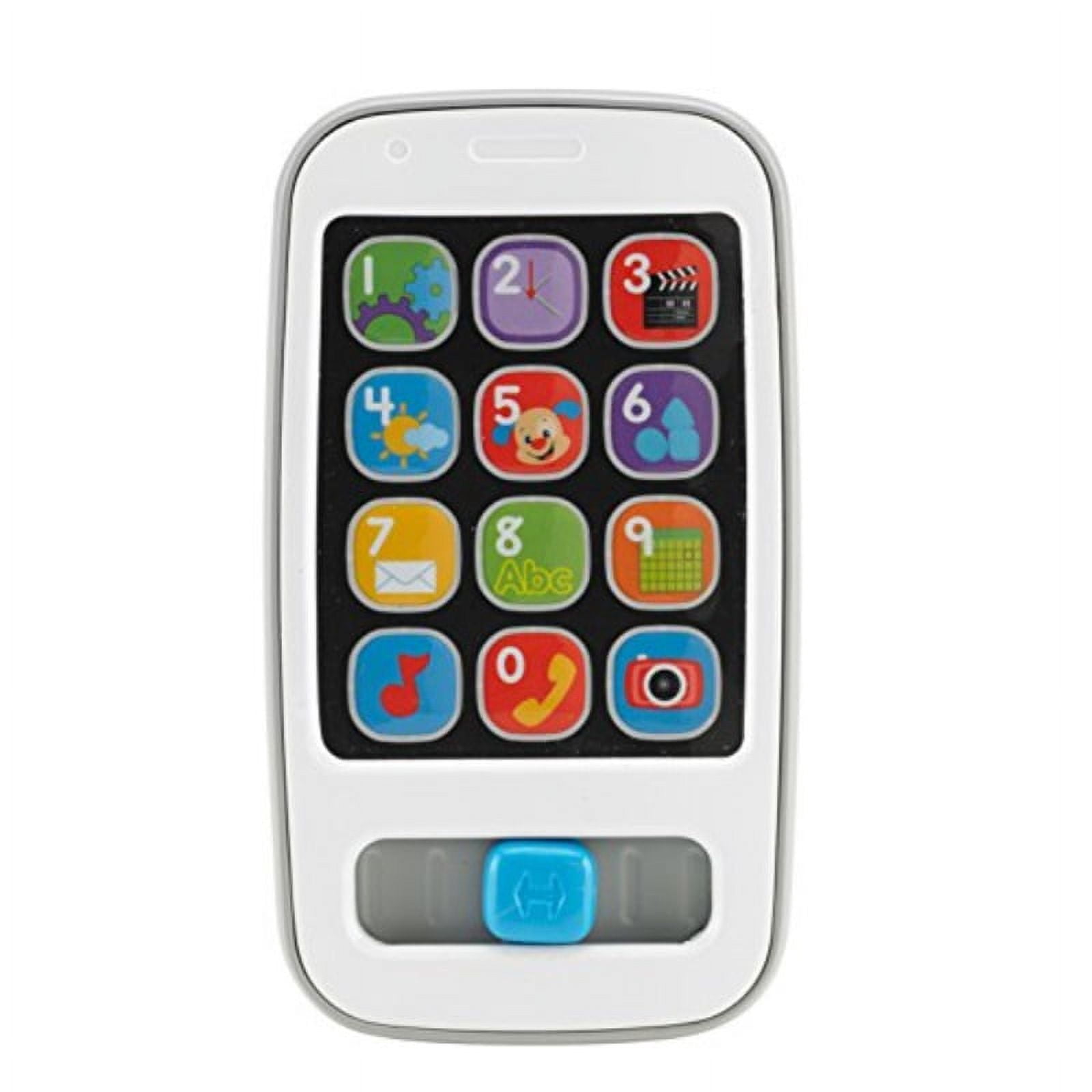 Fisher-Price Laugh & Learn Smart Phone, Interactive Educational Toy for Toddlers (White, 1.6 in x 8.2 in x 4.4 in) mau1u