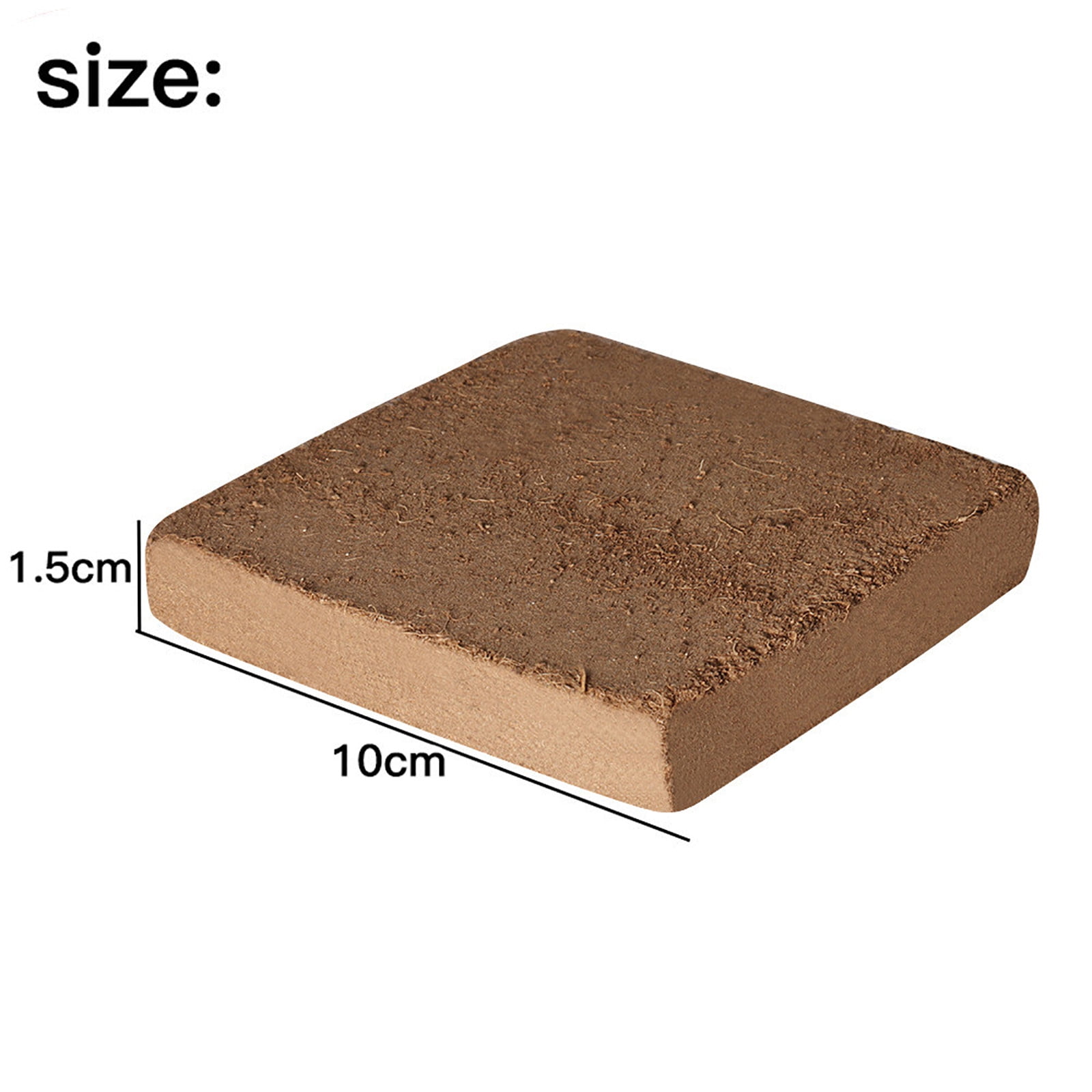 OutmaxHome Organic Compressed Coco Coir Fiber Bricks for Gardening (Brown, 5 Pack) lzh1e