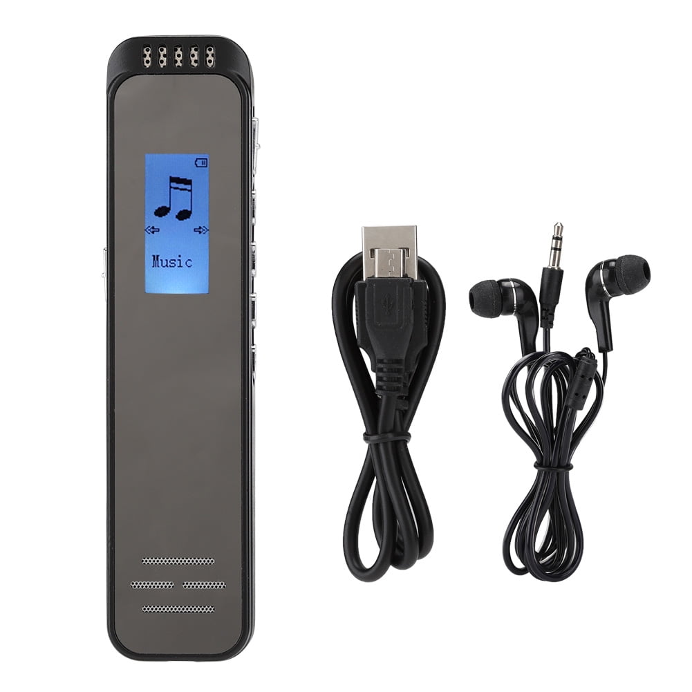 HQQGVVS Digital Voice Recorder, Portable Lossless Audio Recording Device with Password Protection and USB 2.0 (1 Unit) p4g4m
