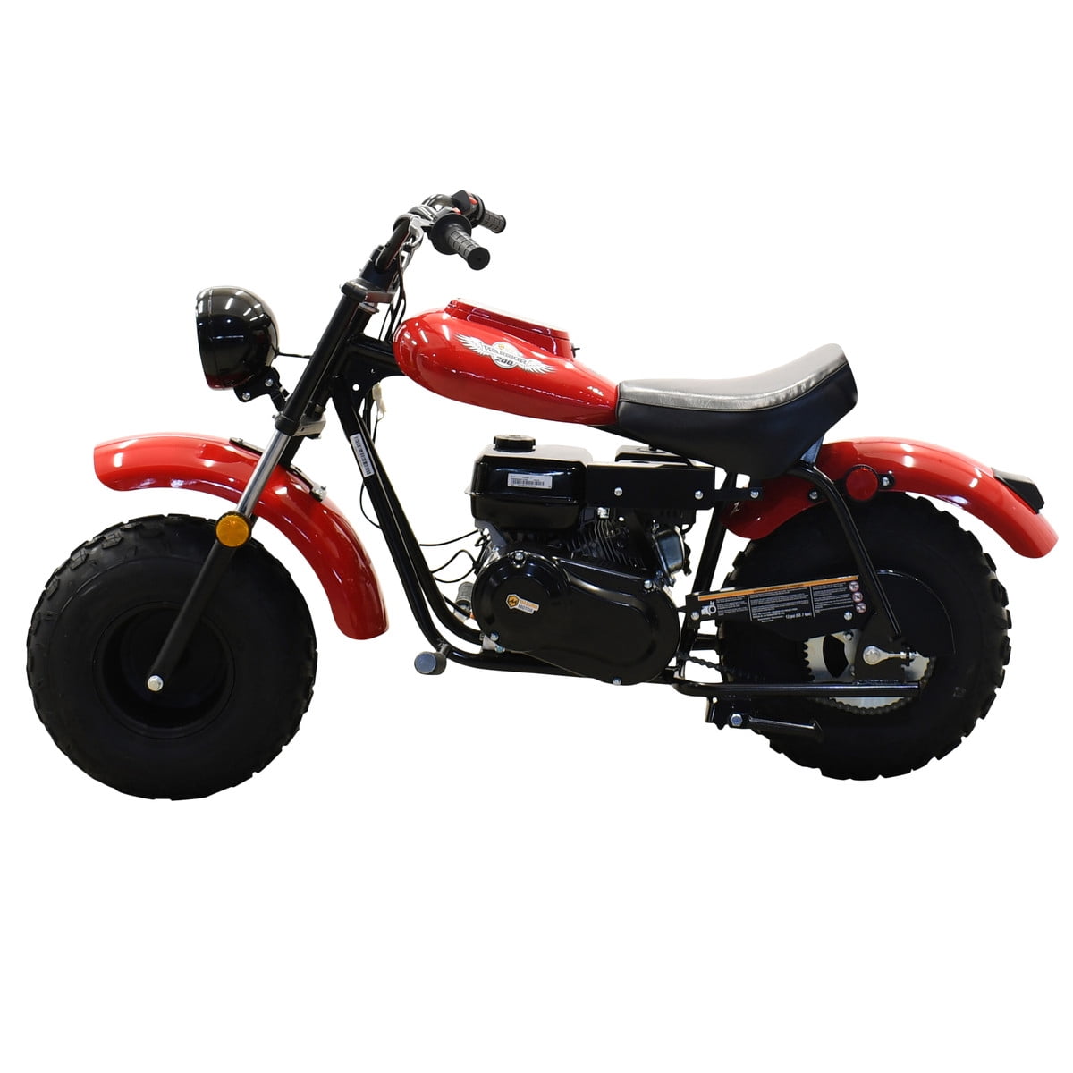 Massimo MB200 Minibike 196cc Gas Powered Off-Road Trail Bike (Red, 200 lb Capacity) wx2zh