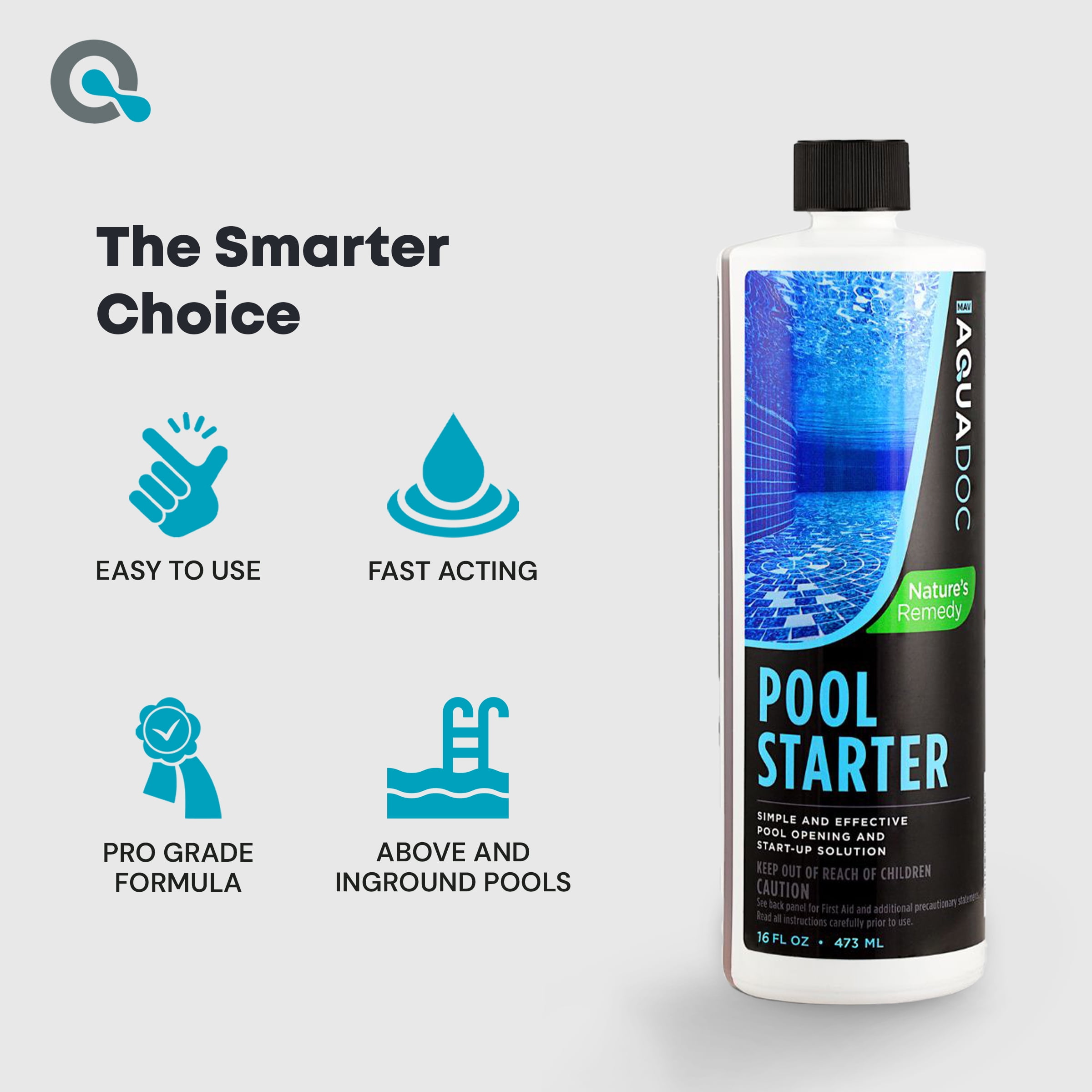 AquaDoc Pool Opening Enzyme Treatment (Clear Water Startup Formula, 16 oz) 00nal