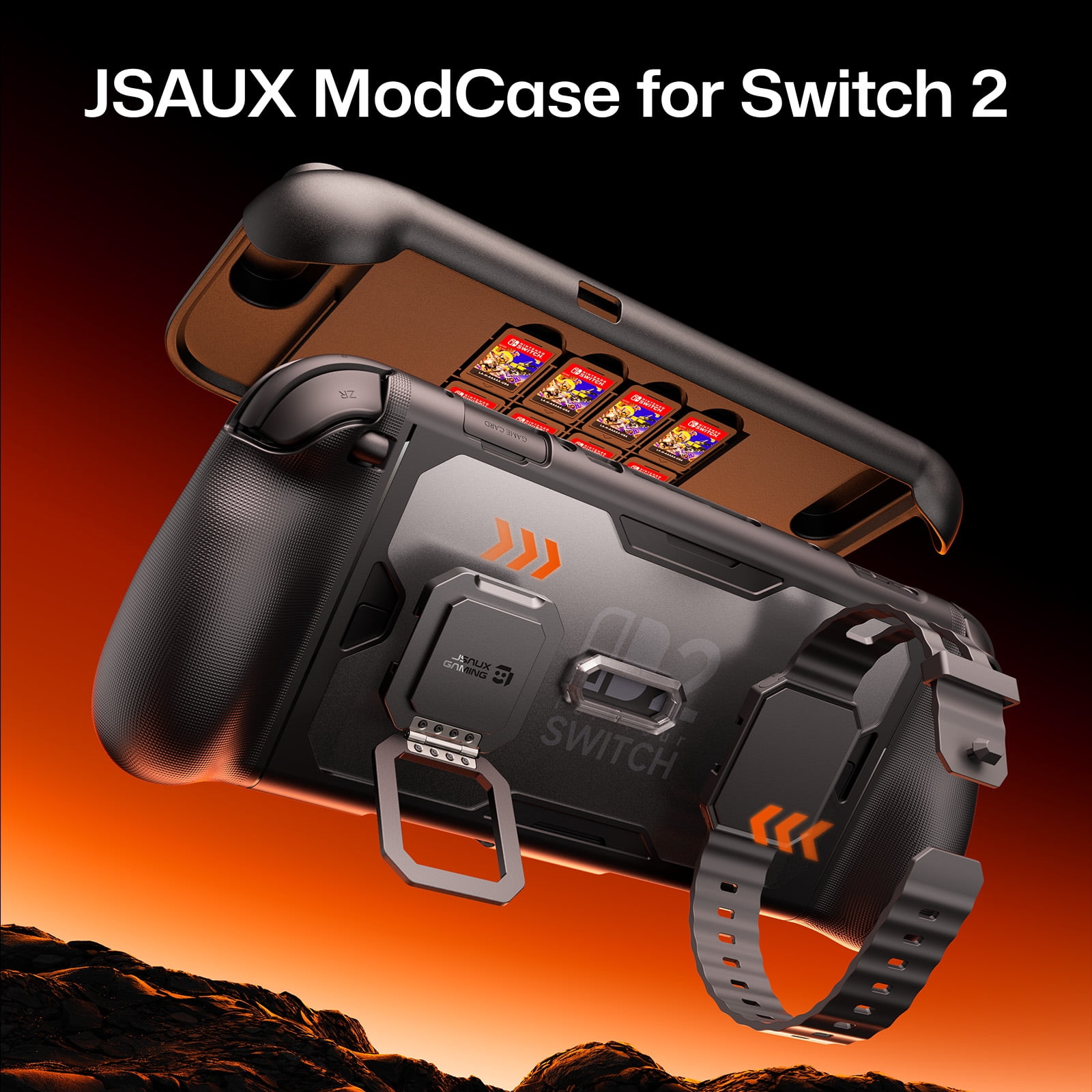JSAUX Protective Case for Nintendo Switch 2 Ultimate Set (Black, 1 Set) z1fef