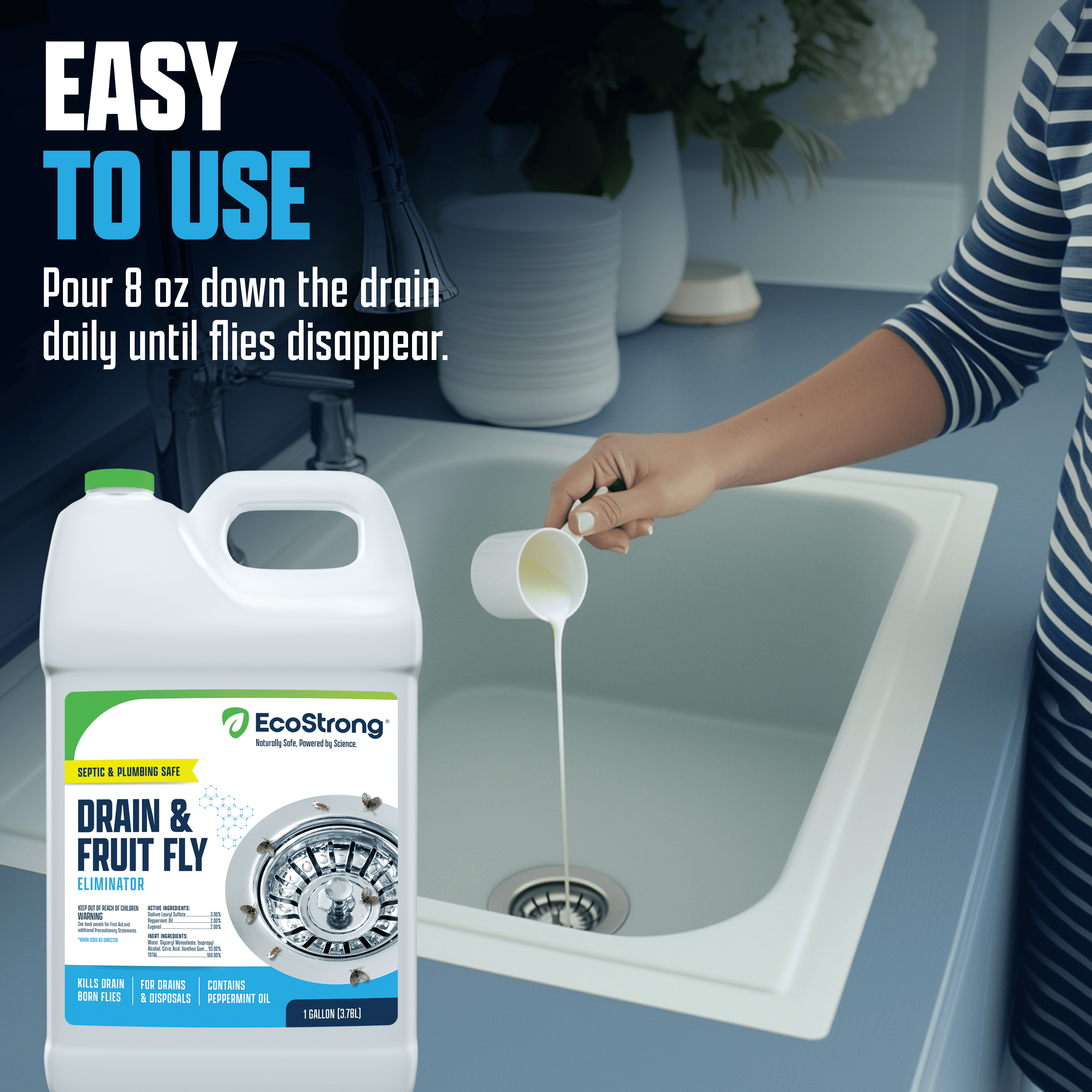 Eco Strong Fruit Fly Treatment and Drain Fly Eliminator Gel (128 fl oz) fdjyy - Image 9