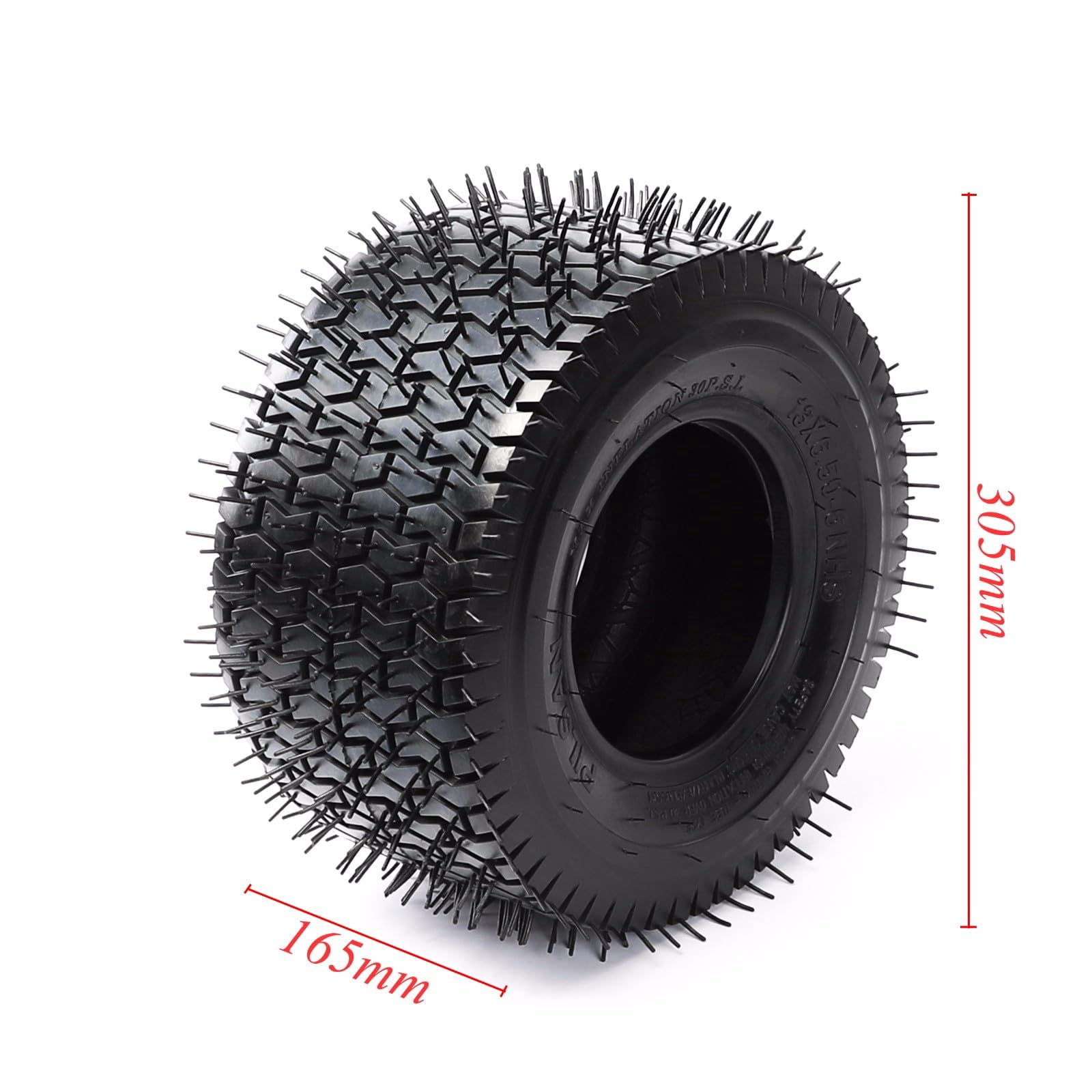 suisuitong 13x6.50-6 Tubeless Utility Tire (4PR Heavy-Duty Replacement for Lawn Mower, Golf Cart, ATV, 6 in Rim) h157p