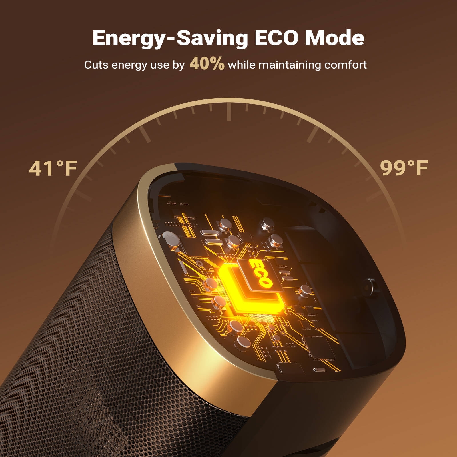iDOO 1500W Portable Electric Space Heater with Remote and Thermostat (Black, 10 in) 1extz