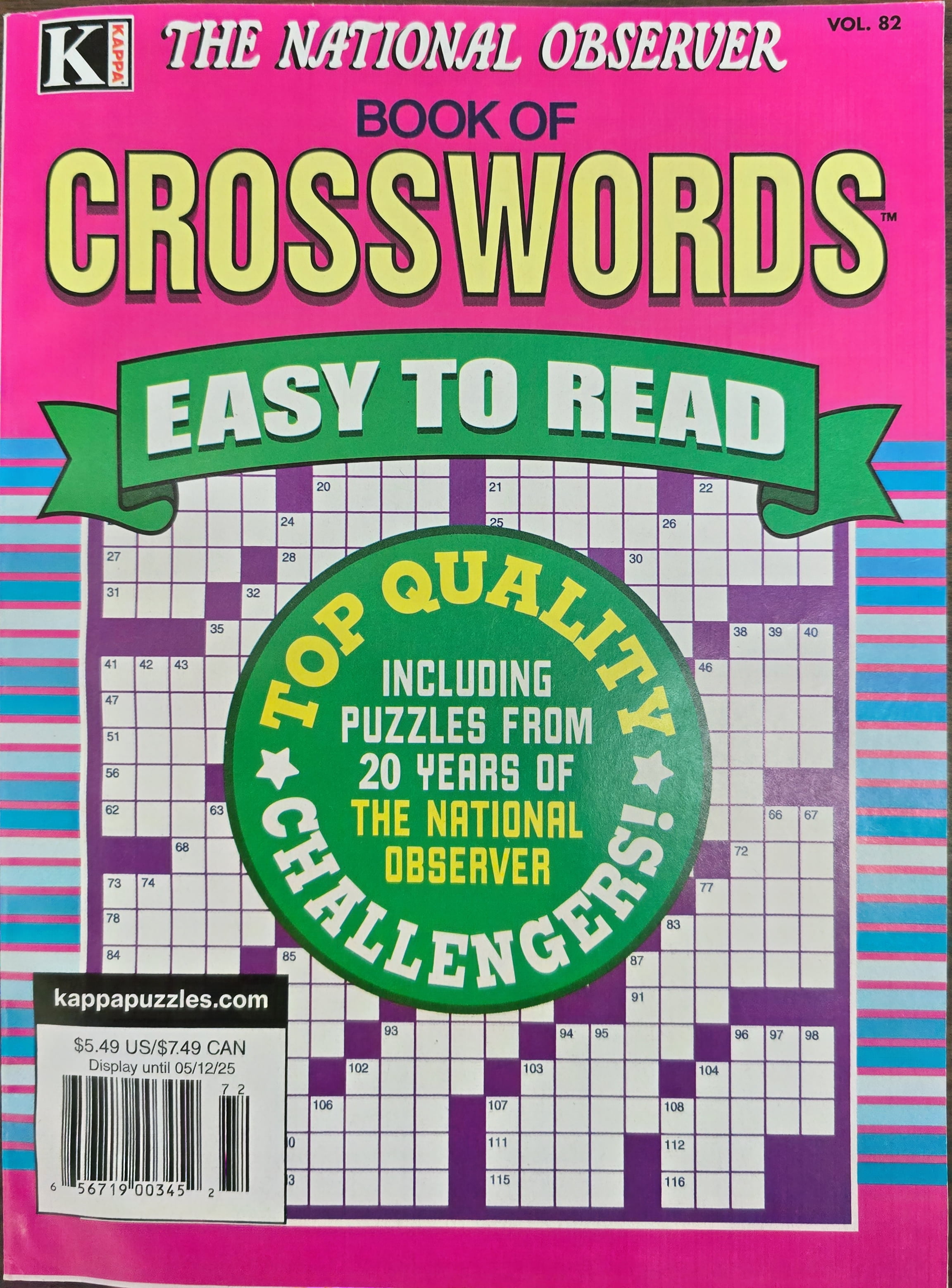 Kappa Books Publishers Crossword Puzzle Books (4 Pack) zzp8f
