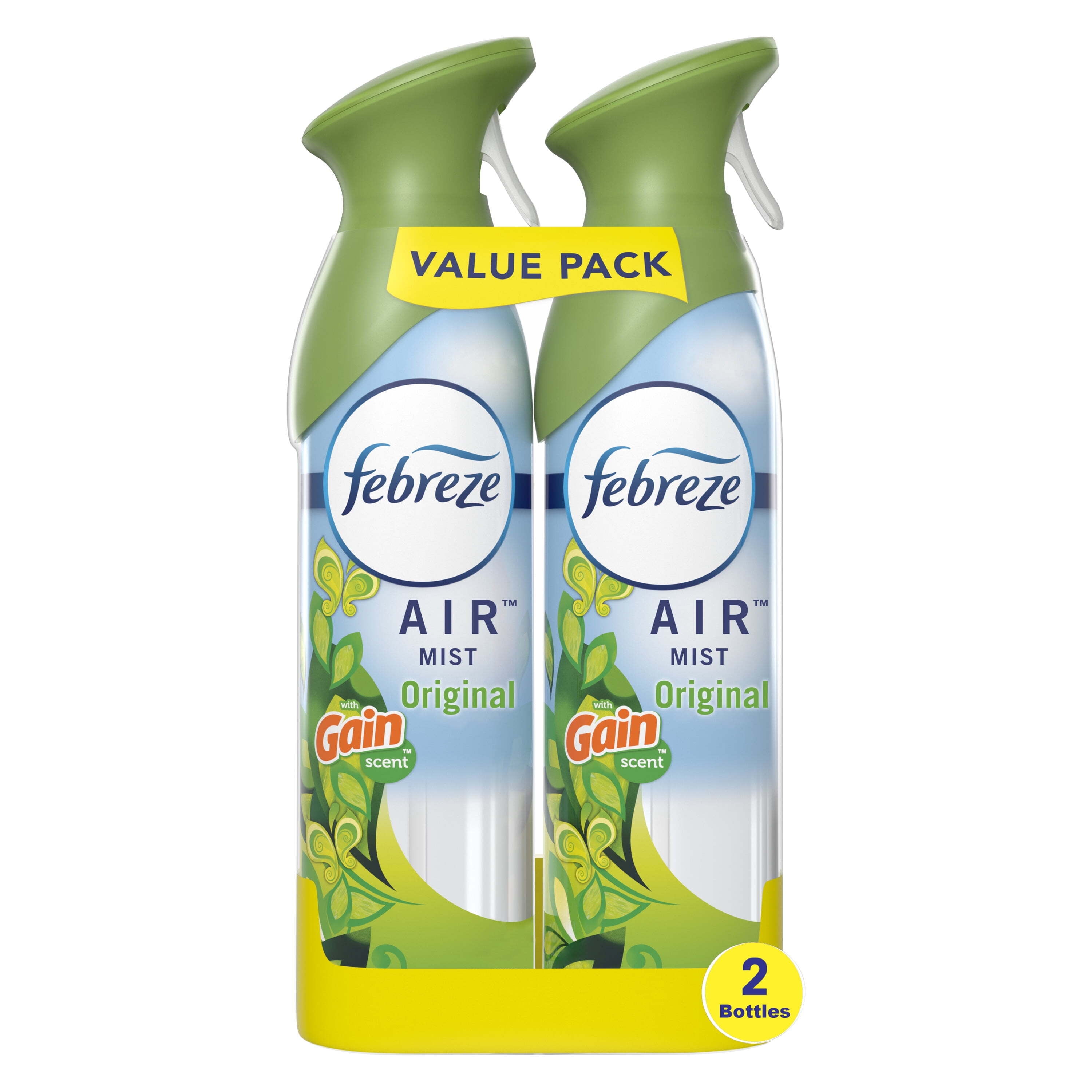 Febreze Air Freshener Spray, Odor-Fighting Room Mist, Gain Original Scent (8.8 oz, 2 Count) 8hcy1