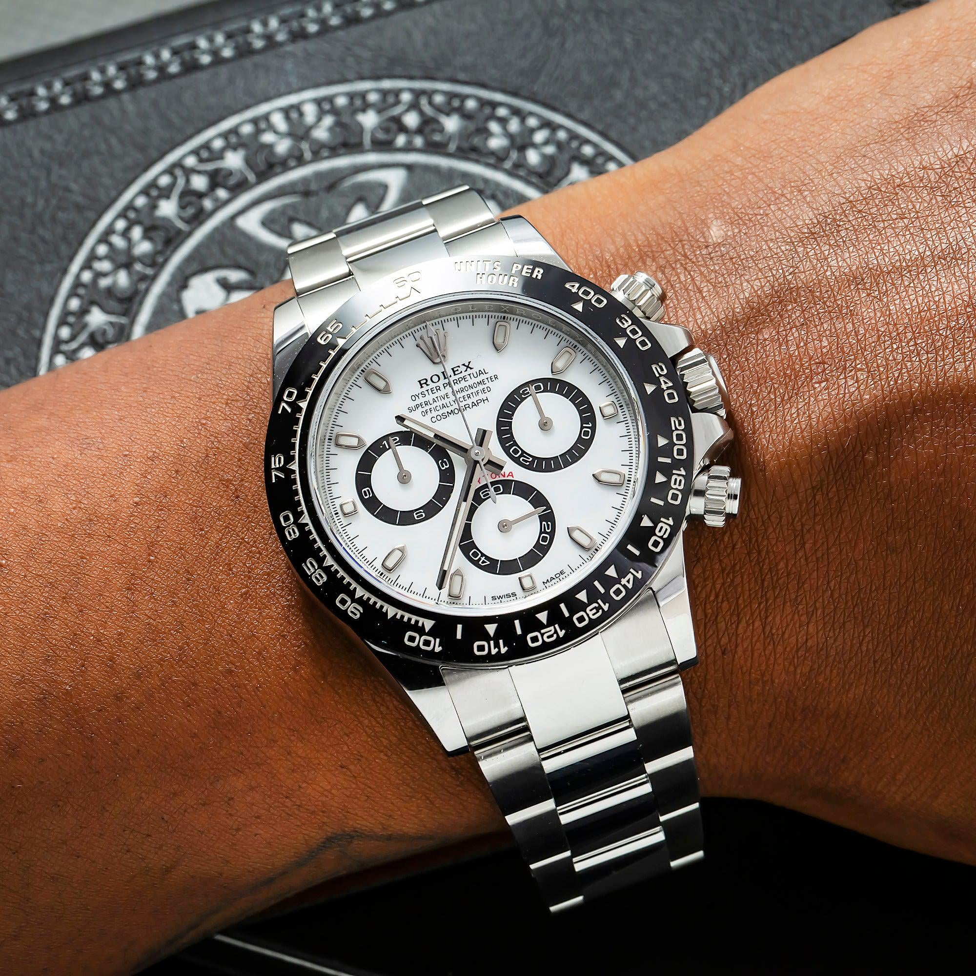 Rolex Cosmograph Daytona 40mm Stainless Steel Watch (White Dial, 40mm) 59iqd