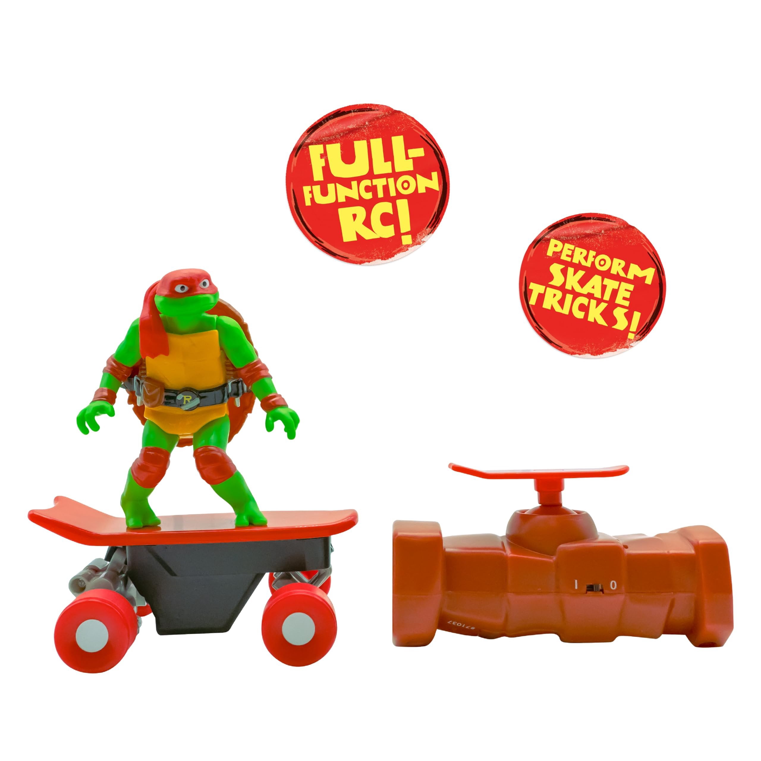 Teenage Mutant Ninja Turtles Raphael Half Pipe RC Skateboard Vehicle (Red, 1 ct) wgwqx
