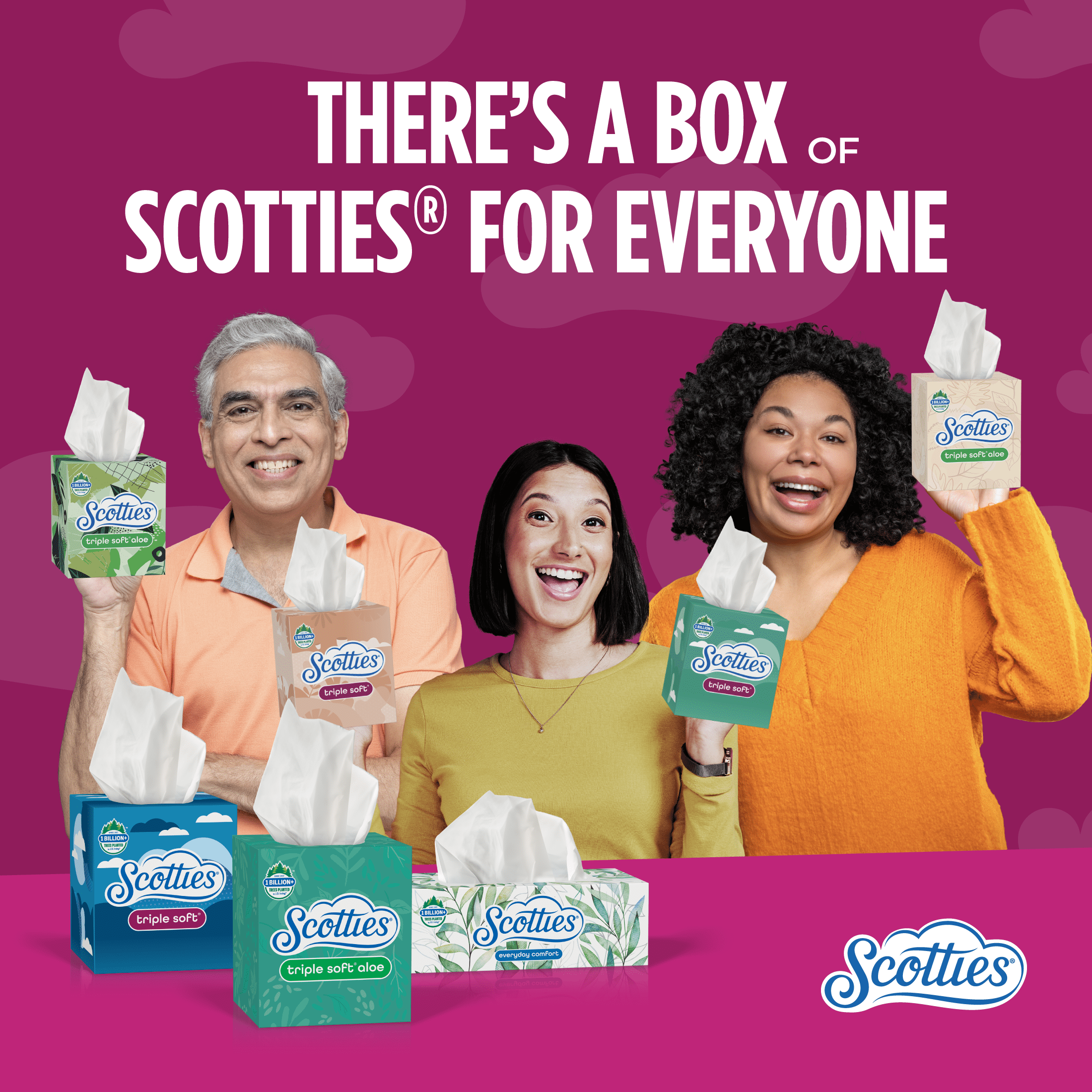 Scotties Everyday Comfort Facial Tissues, 2-Ply Softness, 4 Cube Boxes (256 Total Tissues) k8ty7 - Image 13